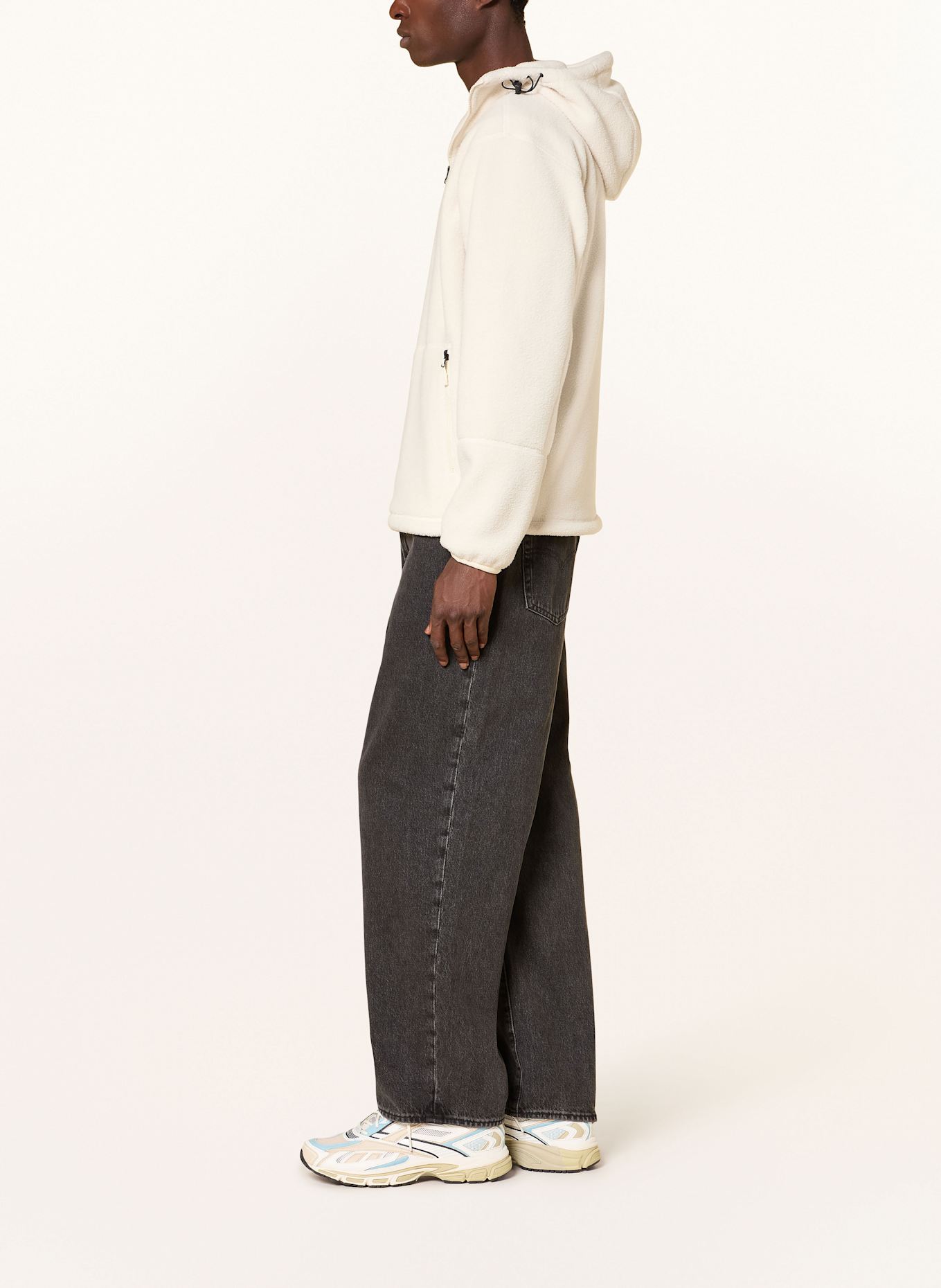 THE NORTH FACE Sweter typu troyer z polaru DIRUS: BIAŁY