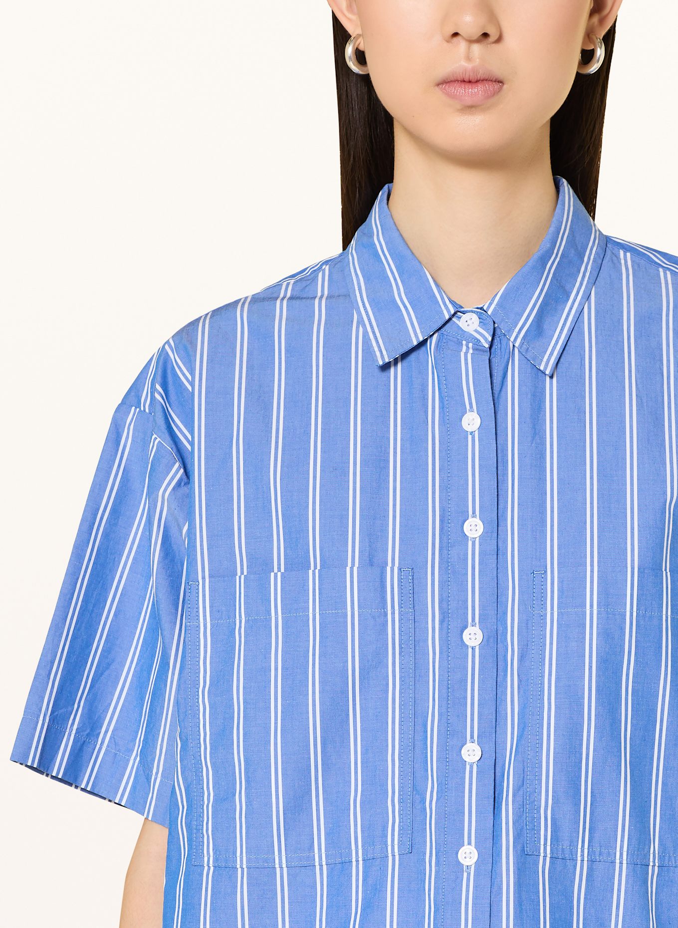 Levi's® Hemdbluse HARLIE: BLAU / WEISS