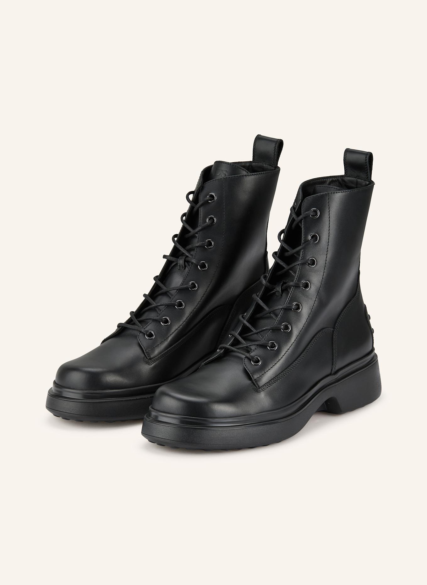 TOD'S Lace-up boots: BLACK