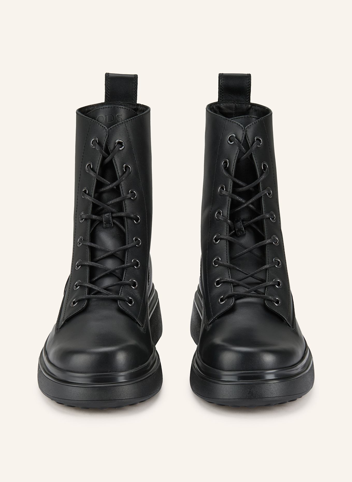 TOD'S Lace-up boots: BLACK