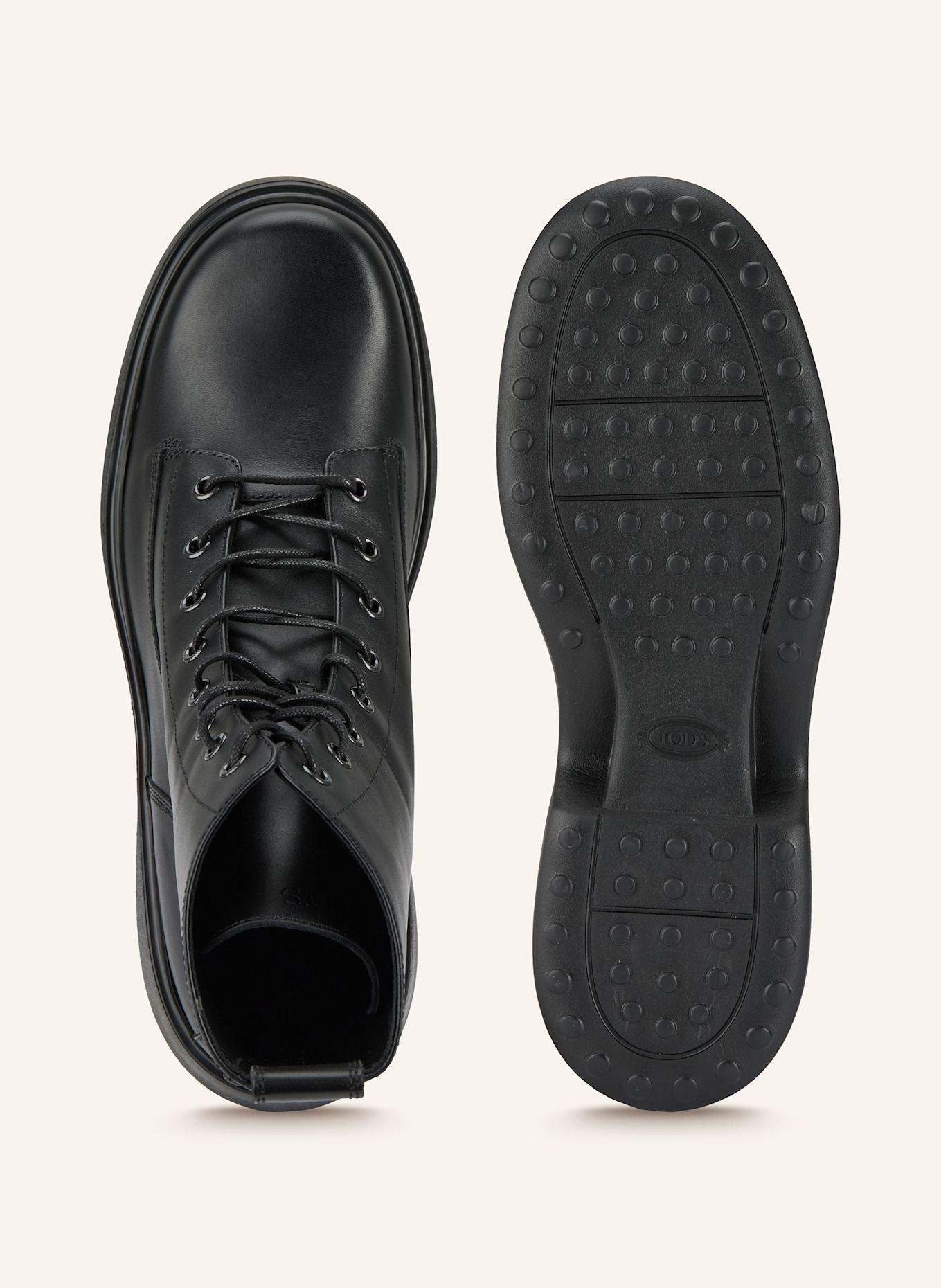 TOD'S Lace-up boots: BLACK