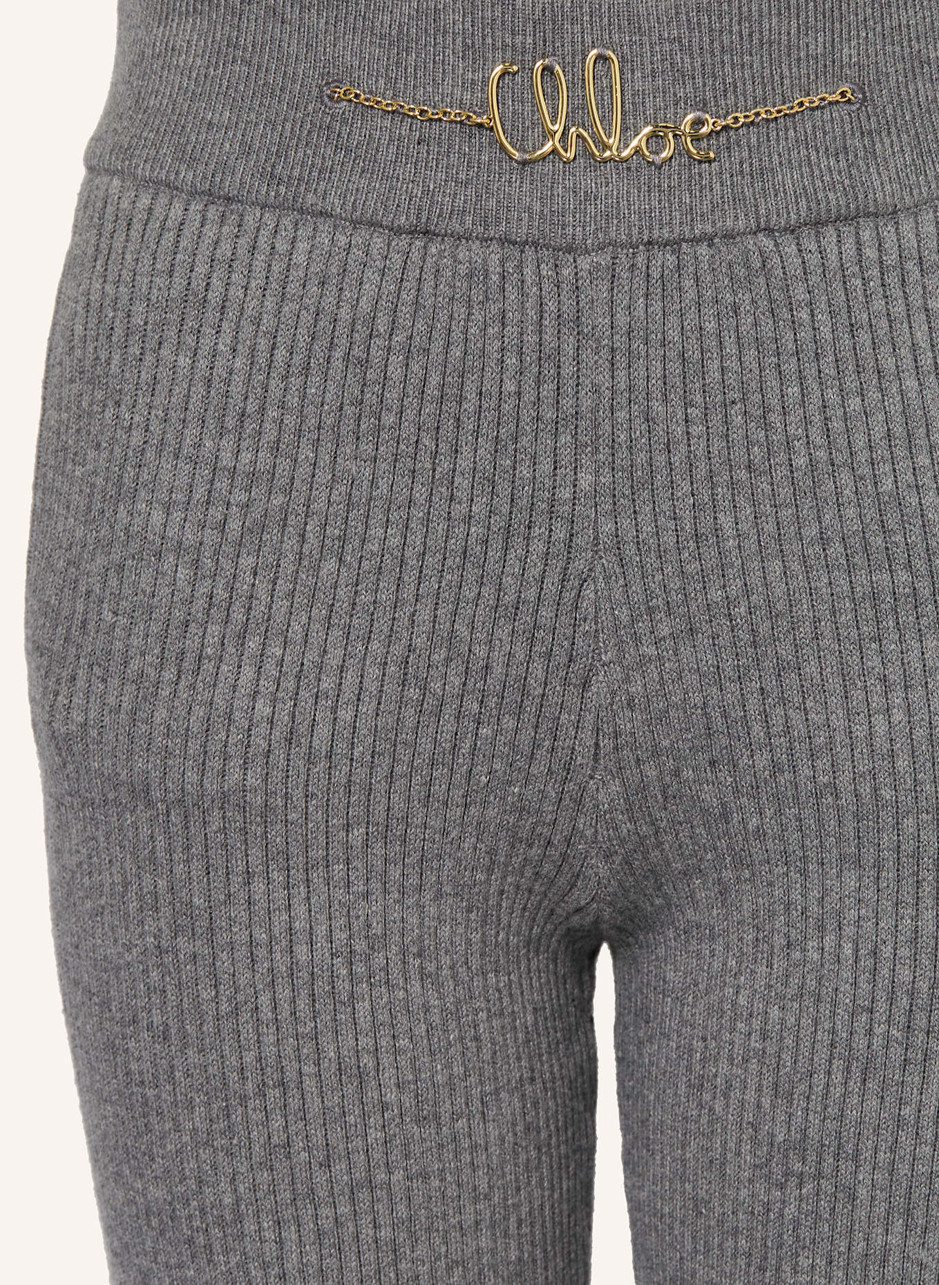 Chloé Strickhose: GRAU