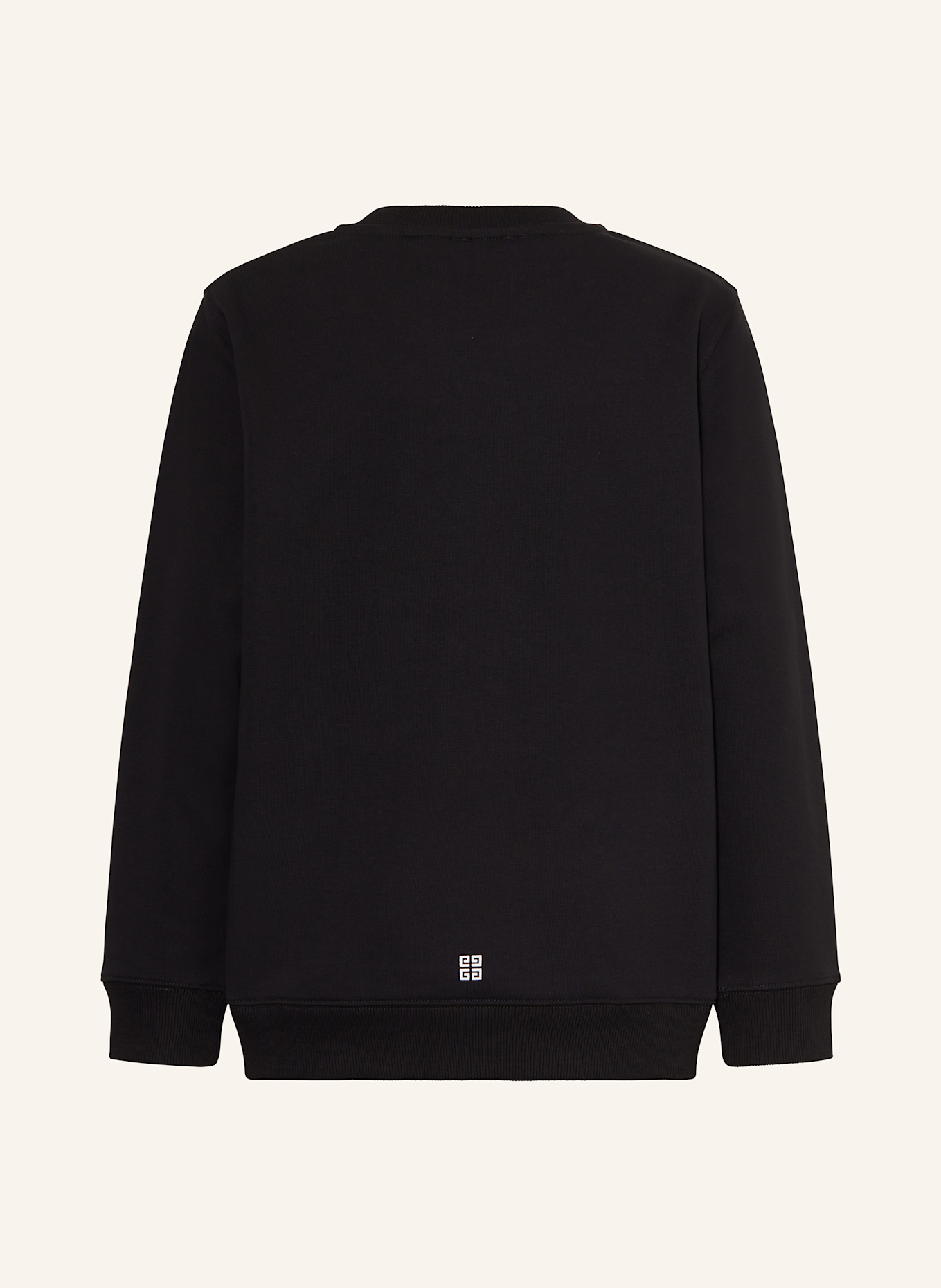 givenchy neck Sweatshirt: SCHWARZ