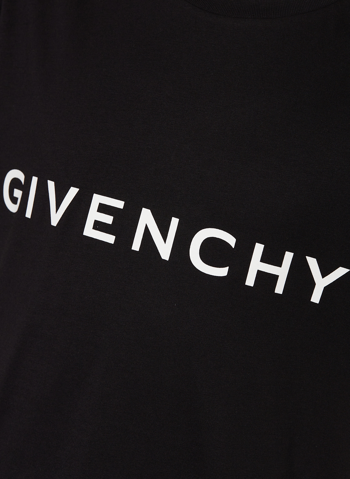 givenchy neck Sweatshirt: SCHWARZ