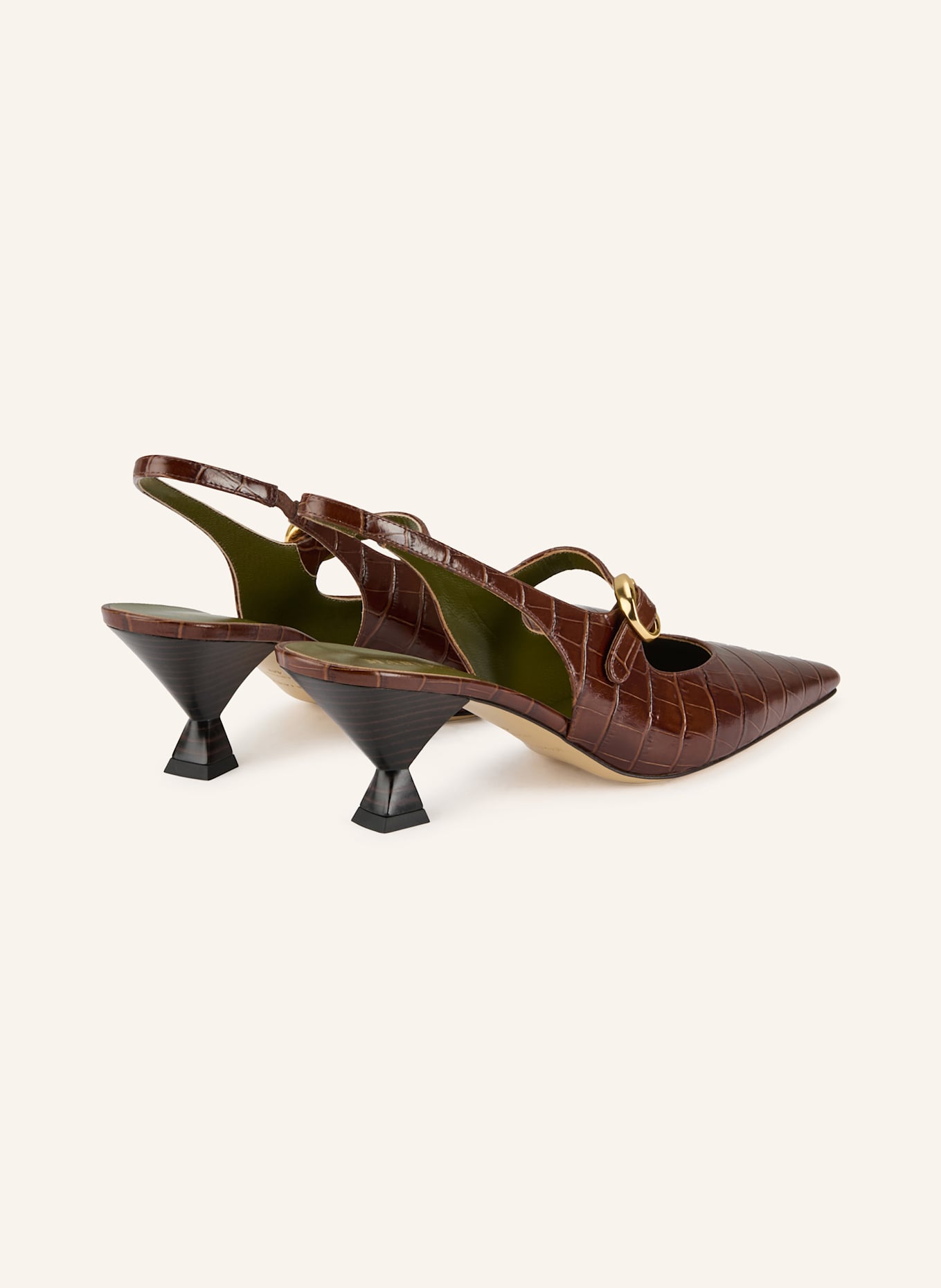 MARIA LUCA Slingpumps NATALIA: BRAUN