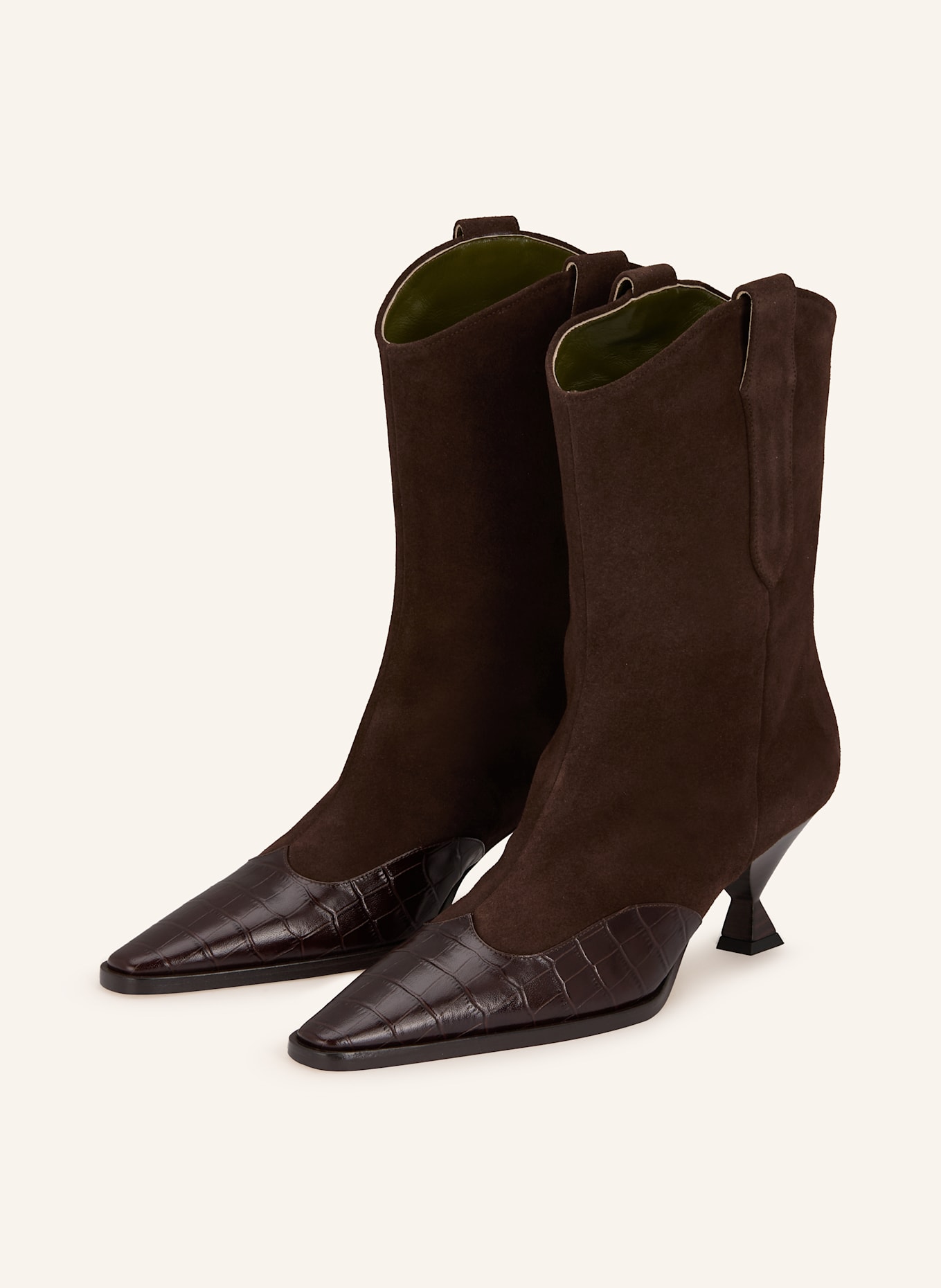 MARIA LUCA Botki NILA: CIEMNOBRĄZOWY