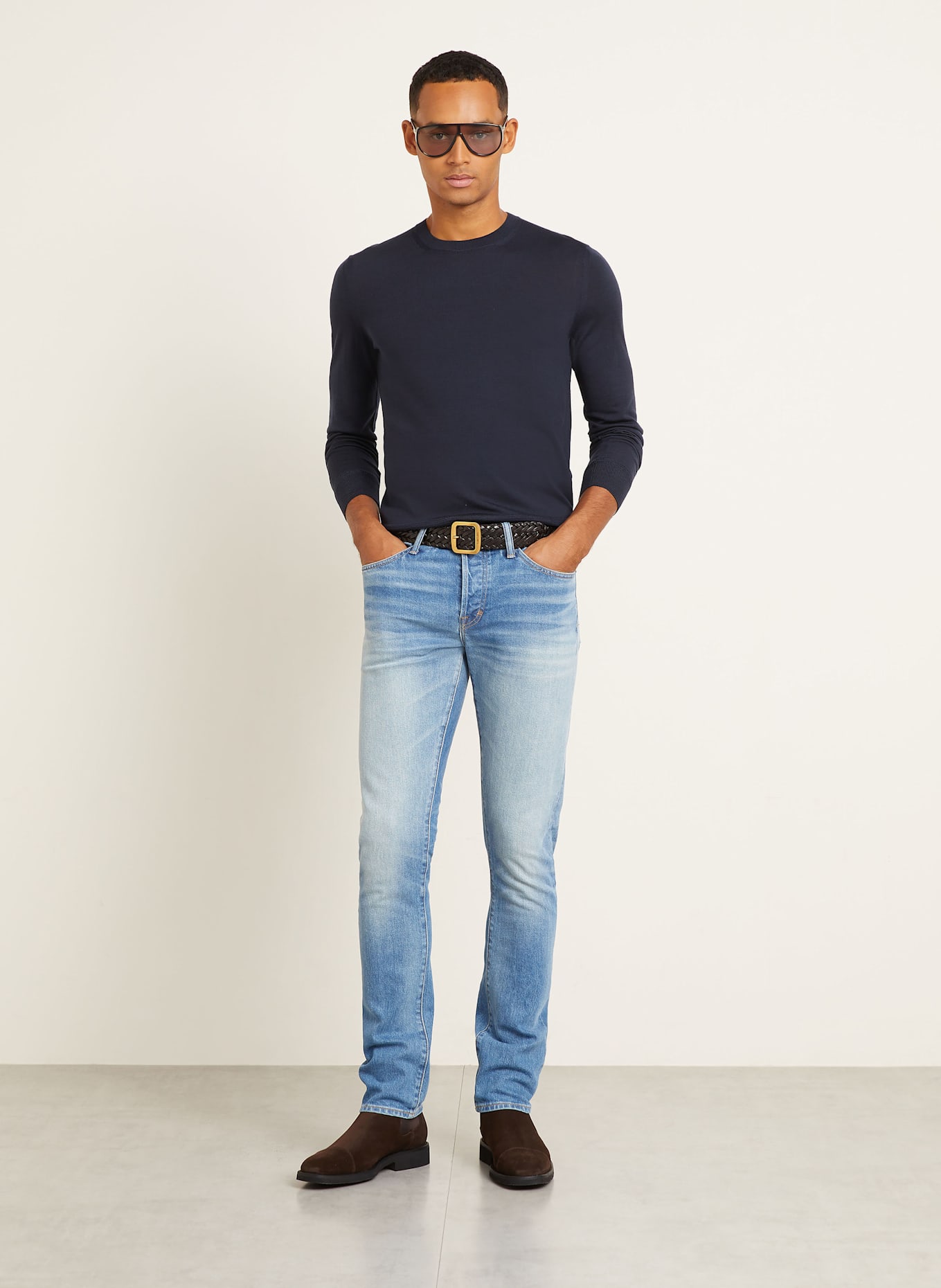 TOM FORD Pullover: DUNKELBLAU