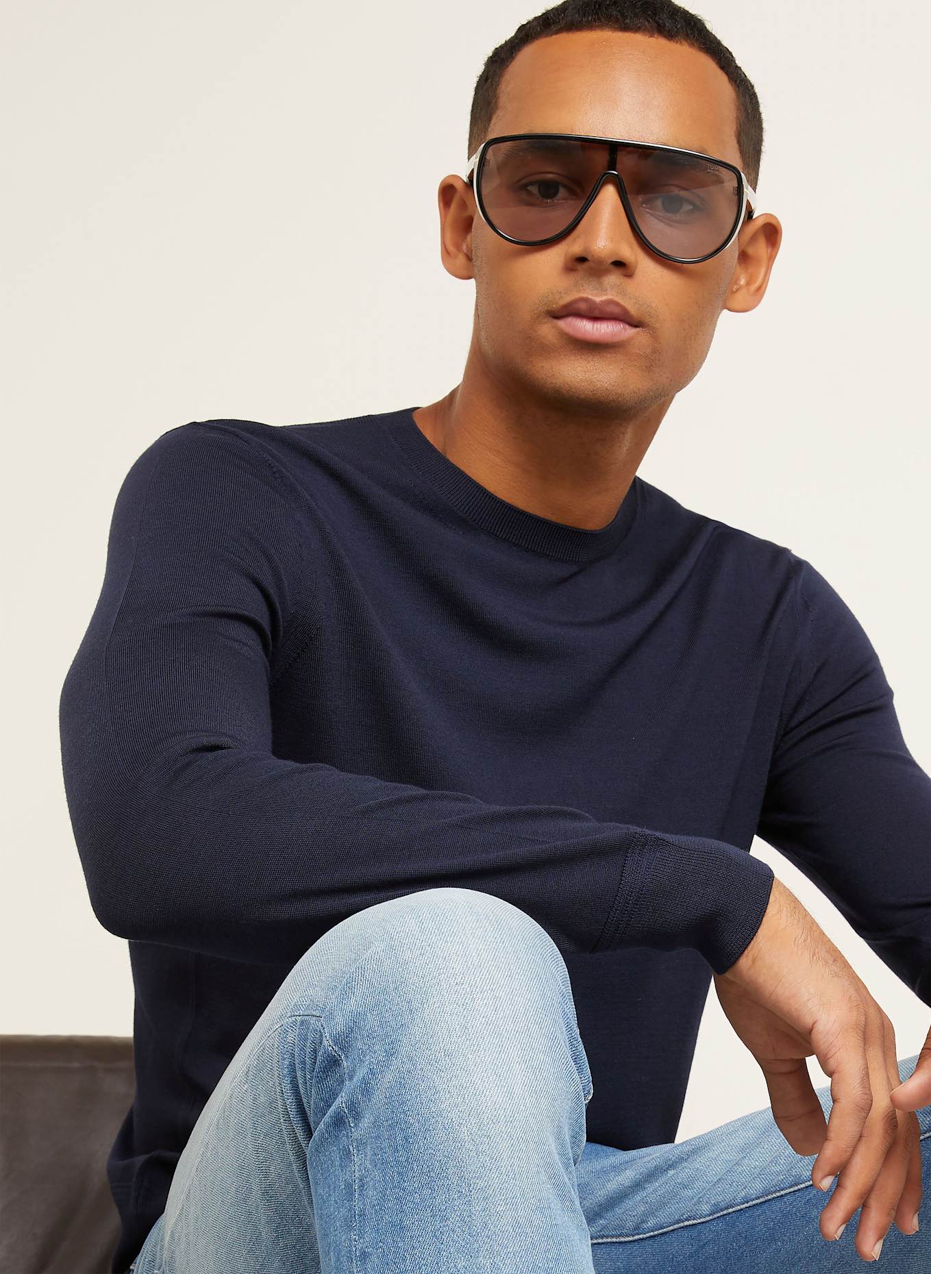 TOM FORD Pullover: DUNKELBLAU