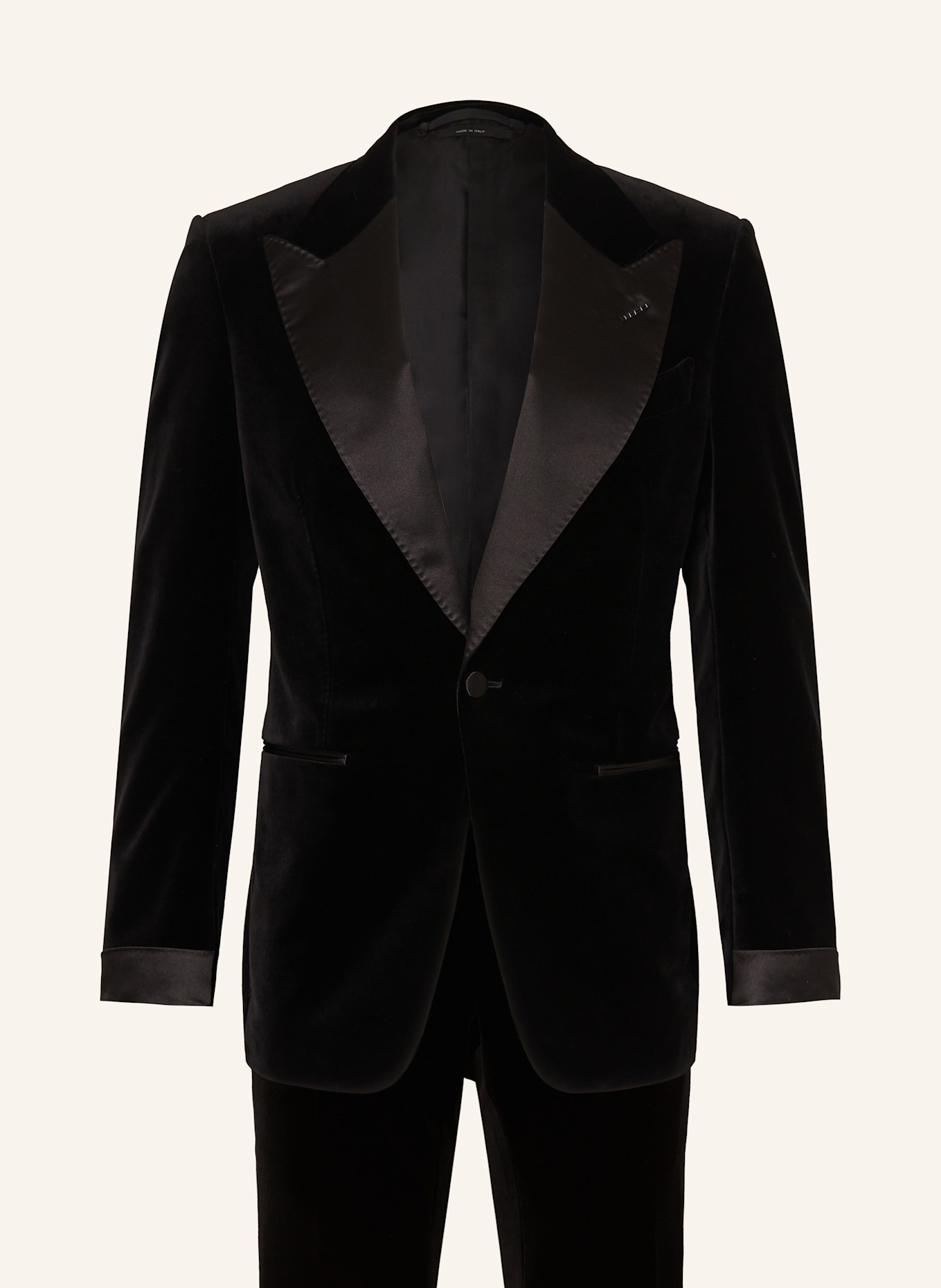 TOM FORD Smoking SHELTON extra slim fit: CZARNY