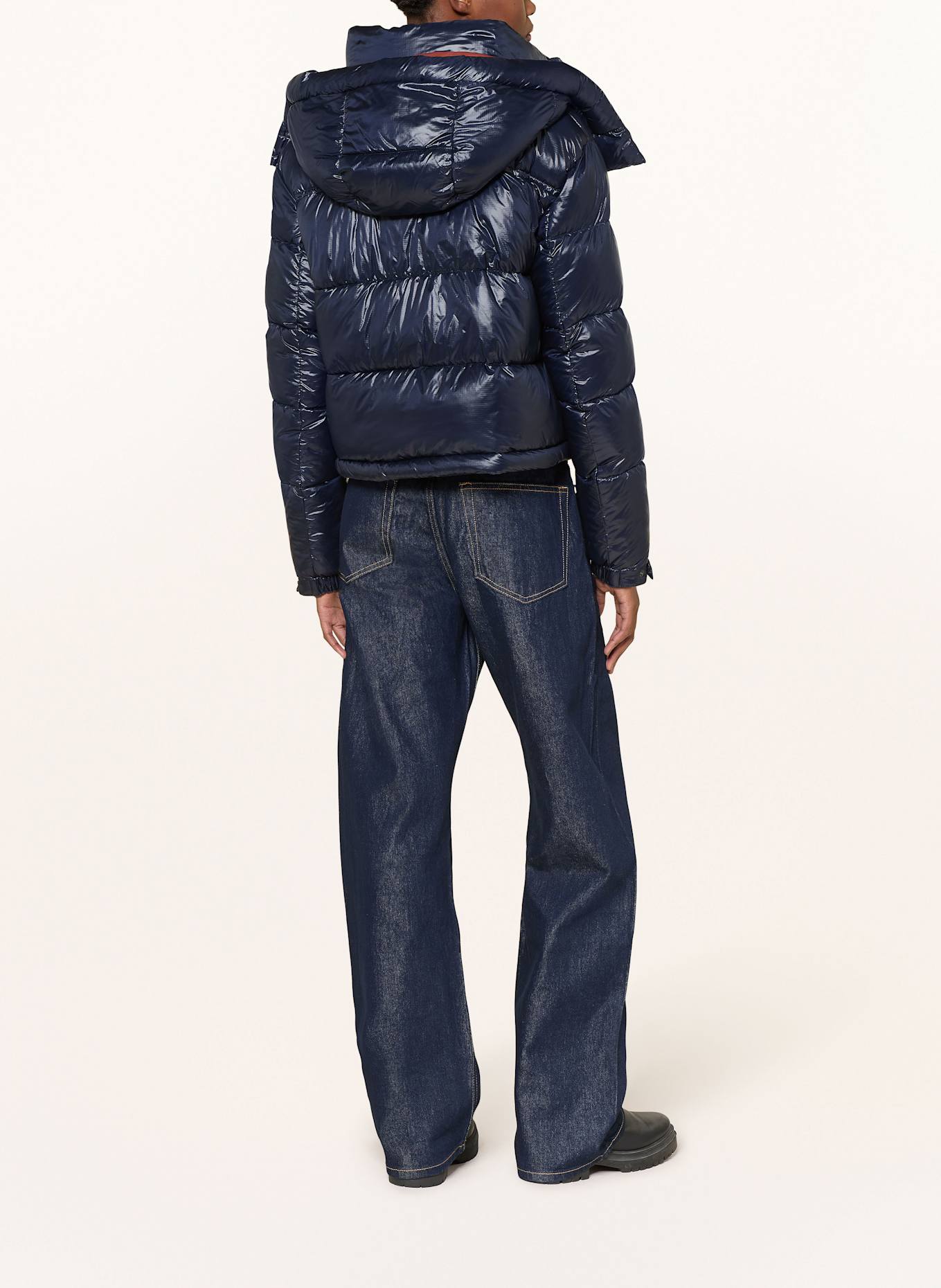 Blauer Steppjacke GLORIA mit abnehmbarer Kapuze: DUNKELBLAU