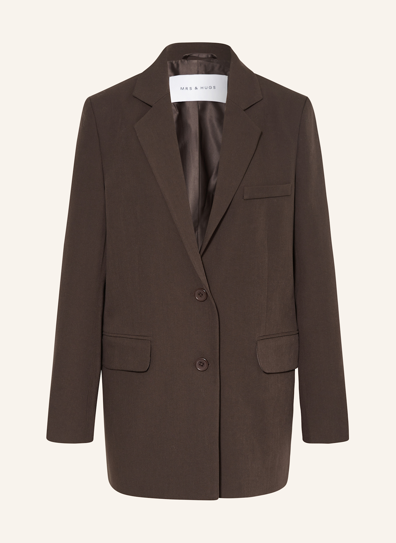 MRS & HUGS Longblazer: DUNKELBRAUN