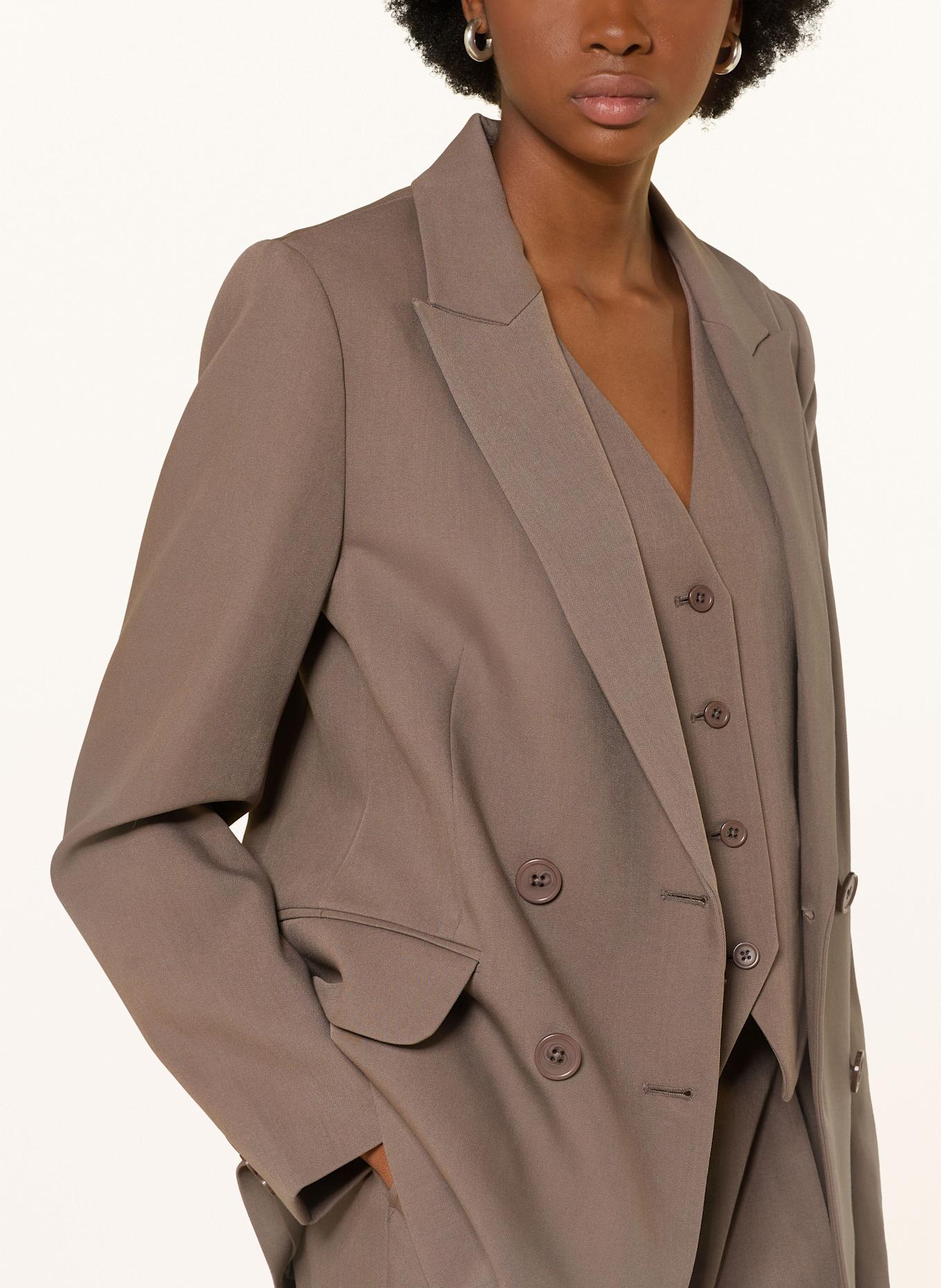 MRS & HUGS Blazer: TAUPE