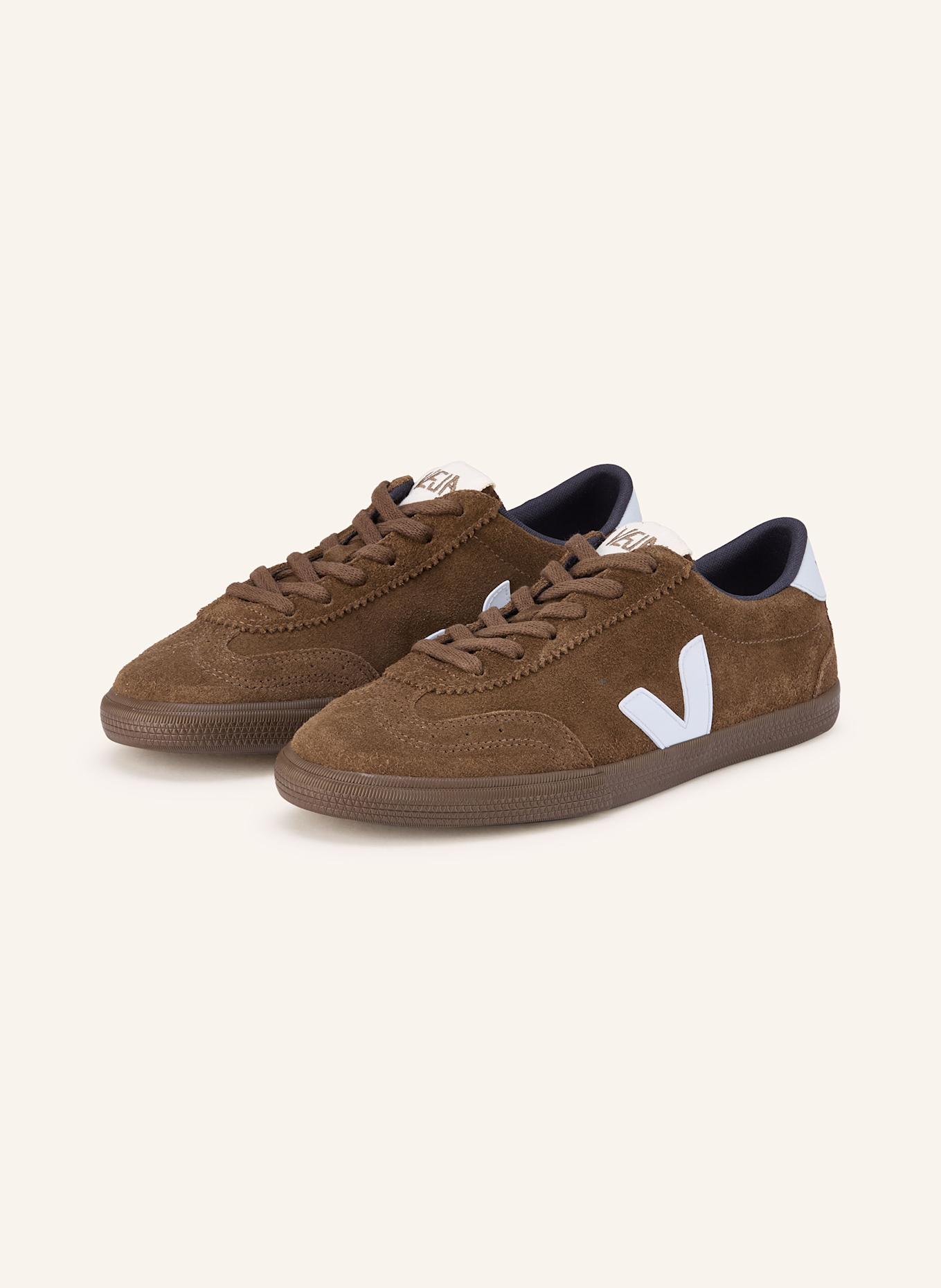 VEJA Baskets VOLLEY: MARRON/ BLEU CLAIR