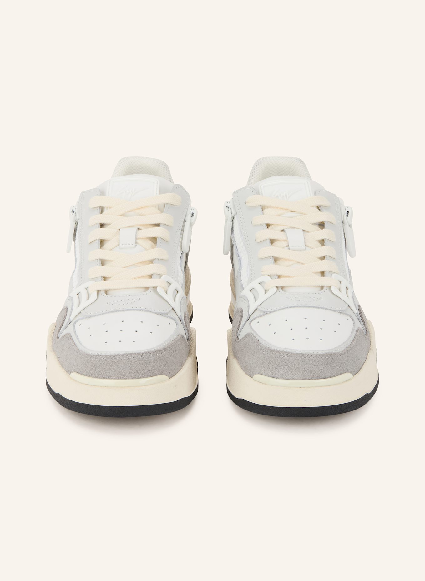 GIUSEPPE ZANOTTI DESIGN Sneakersy TOMAIA: BIAŁY / JASNOCZARY