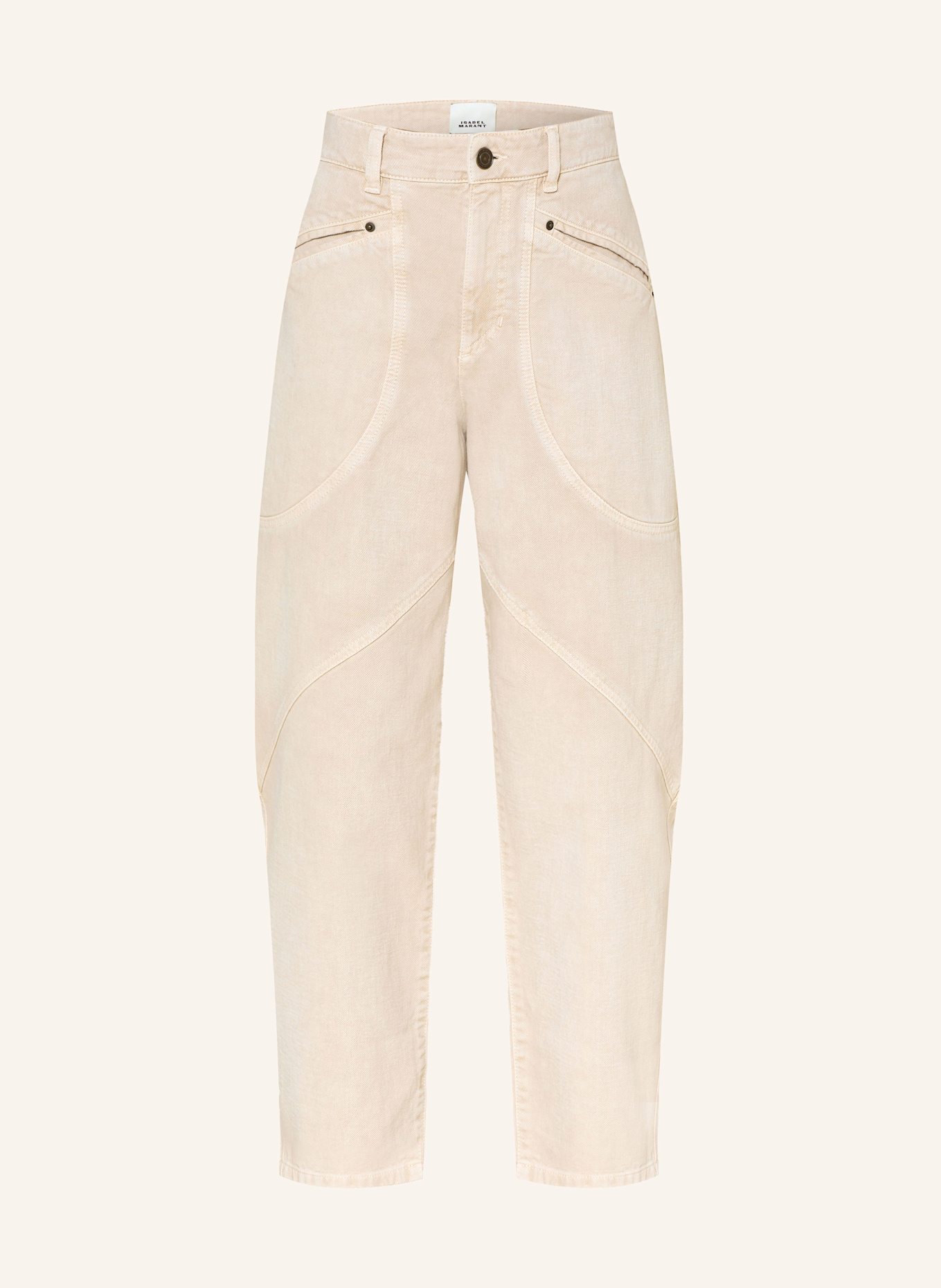 MARANT ÉTOILE Boyfriend Jeans CATARINA: 23EC ecru