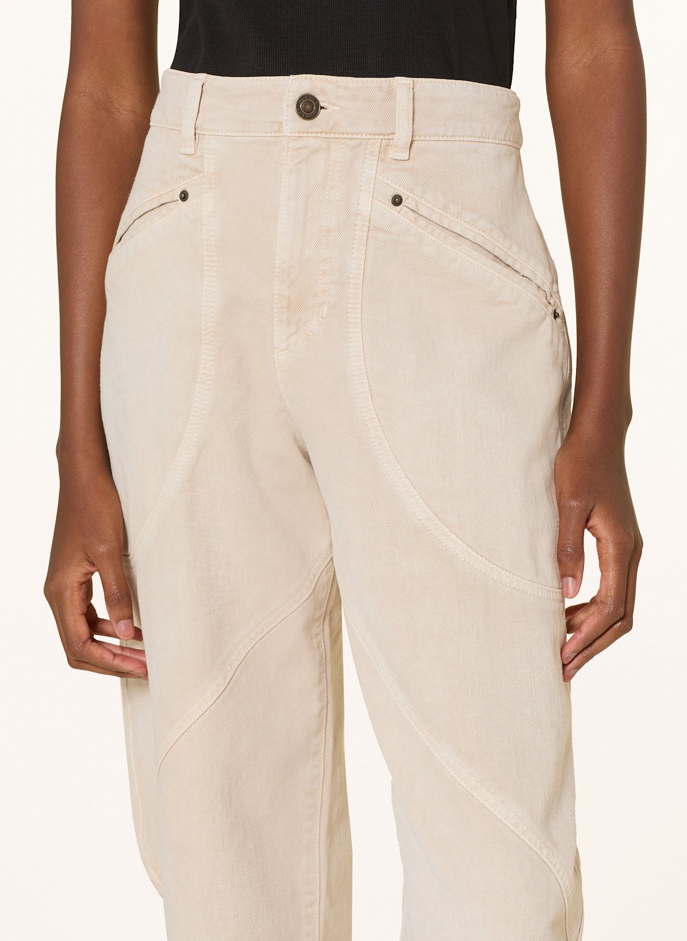 MARANT ÉTOILE Boyfriend Jeans CATARINA: 23EC ecru