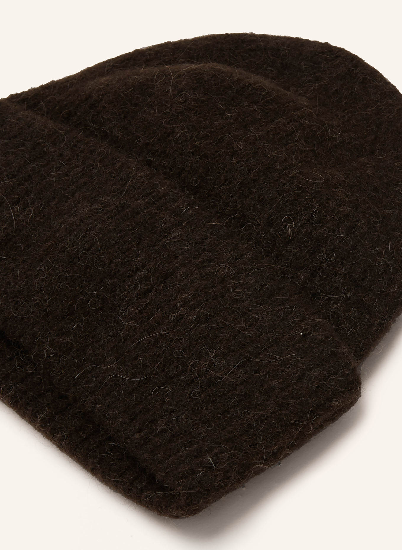 SAMSØE SAMSØE Mütze NOR mit Alpaka: DUNKELBRAUN