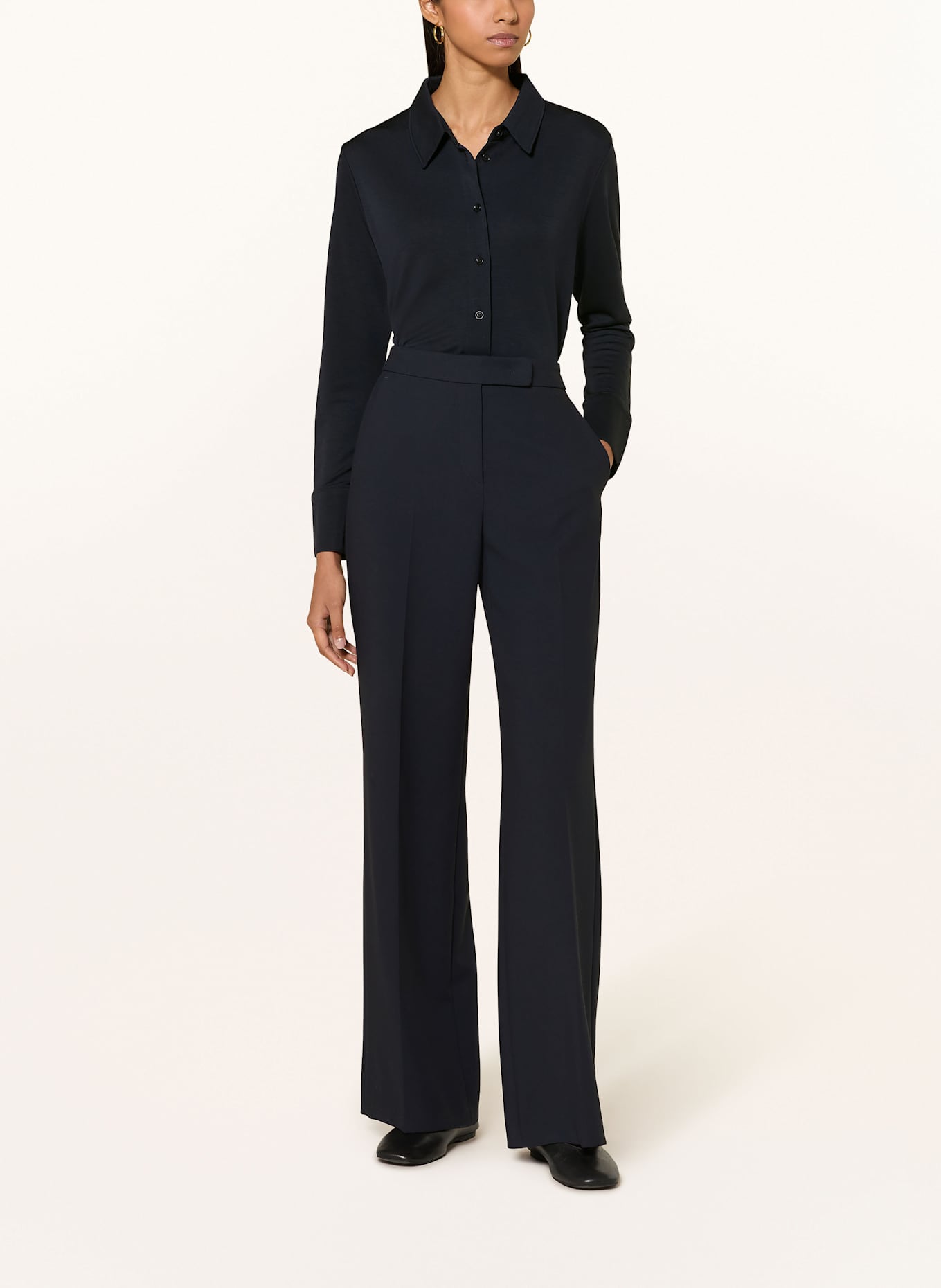 windsor. Hemdbluse aus Jersey: DUNKELBLAU