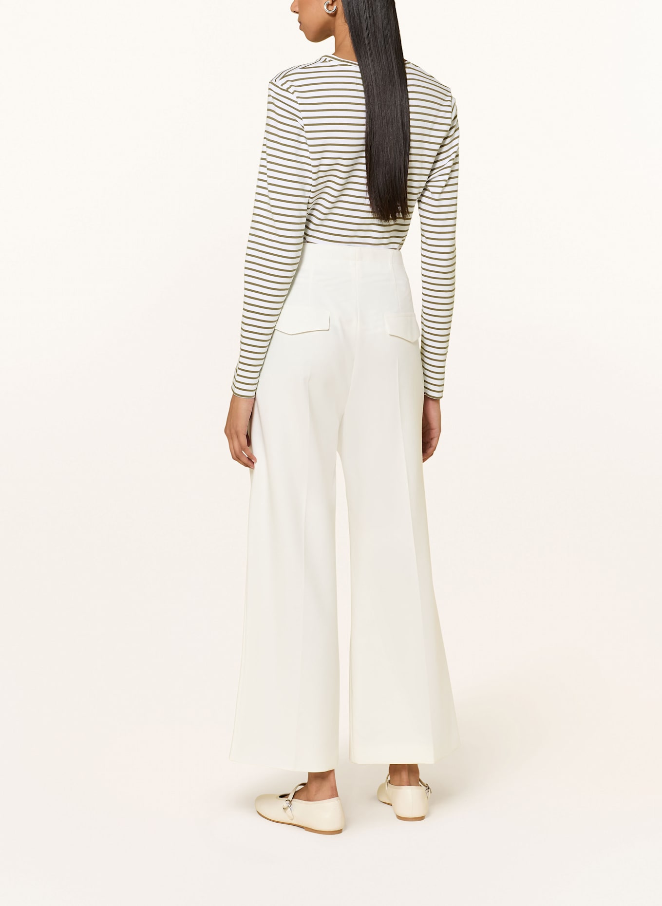 windsor. Longsleeve: WEISS / KHAKI