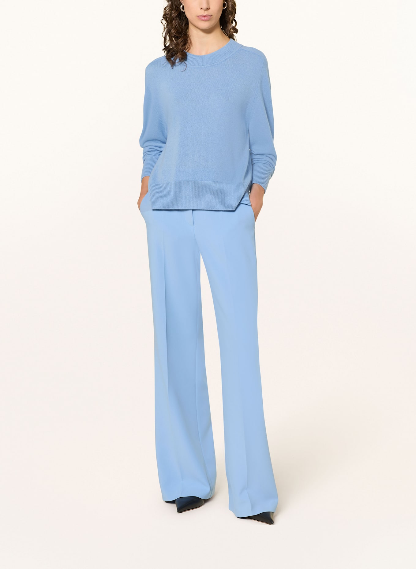 windsor. Cashmere-Pullover: HELLBLAU