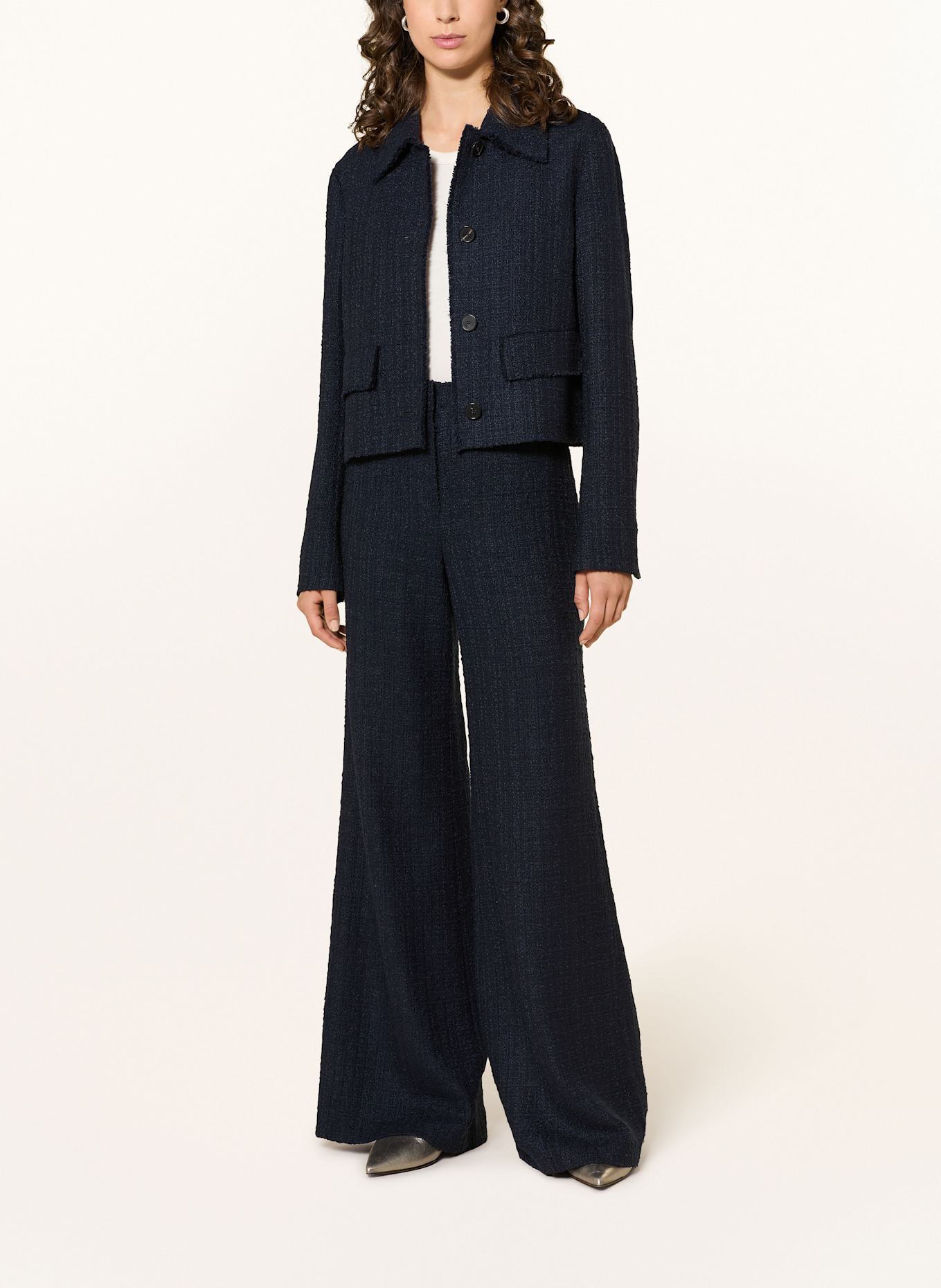 windsor. Tweed-Blazer: DUNKELBLAU