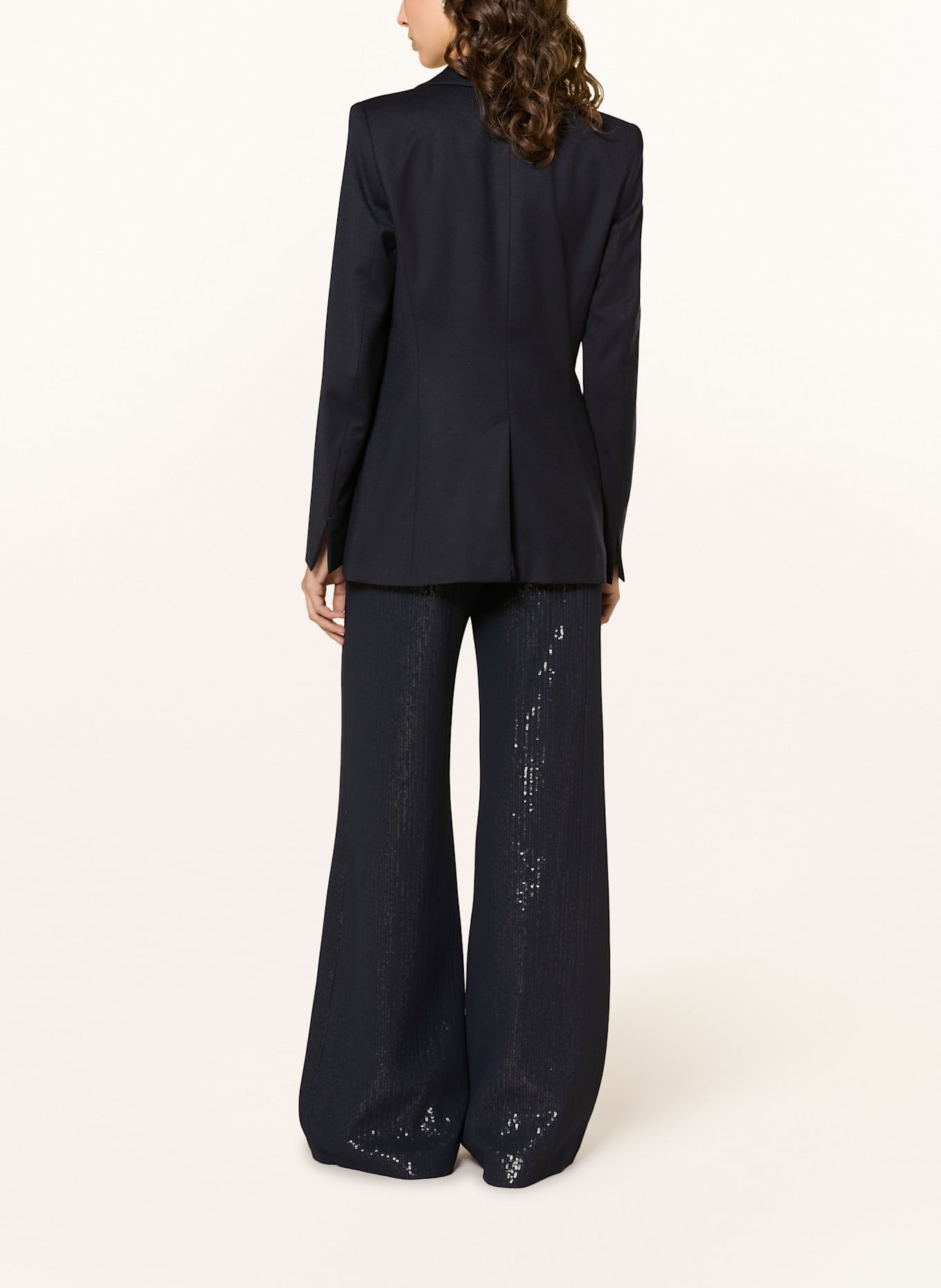 windsor. Marlenehose mit Pailletten: DUNKELBLAU