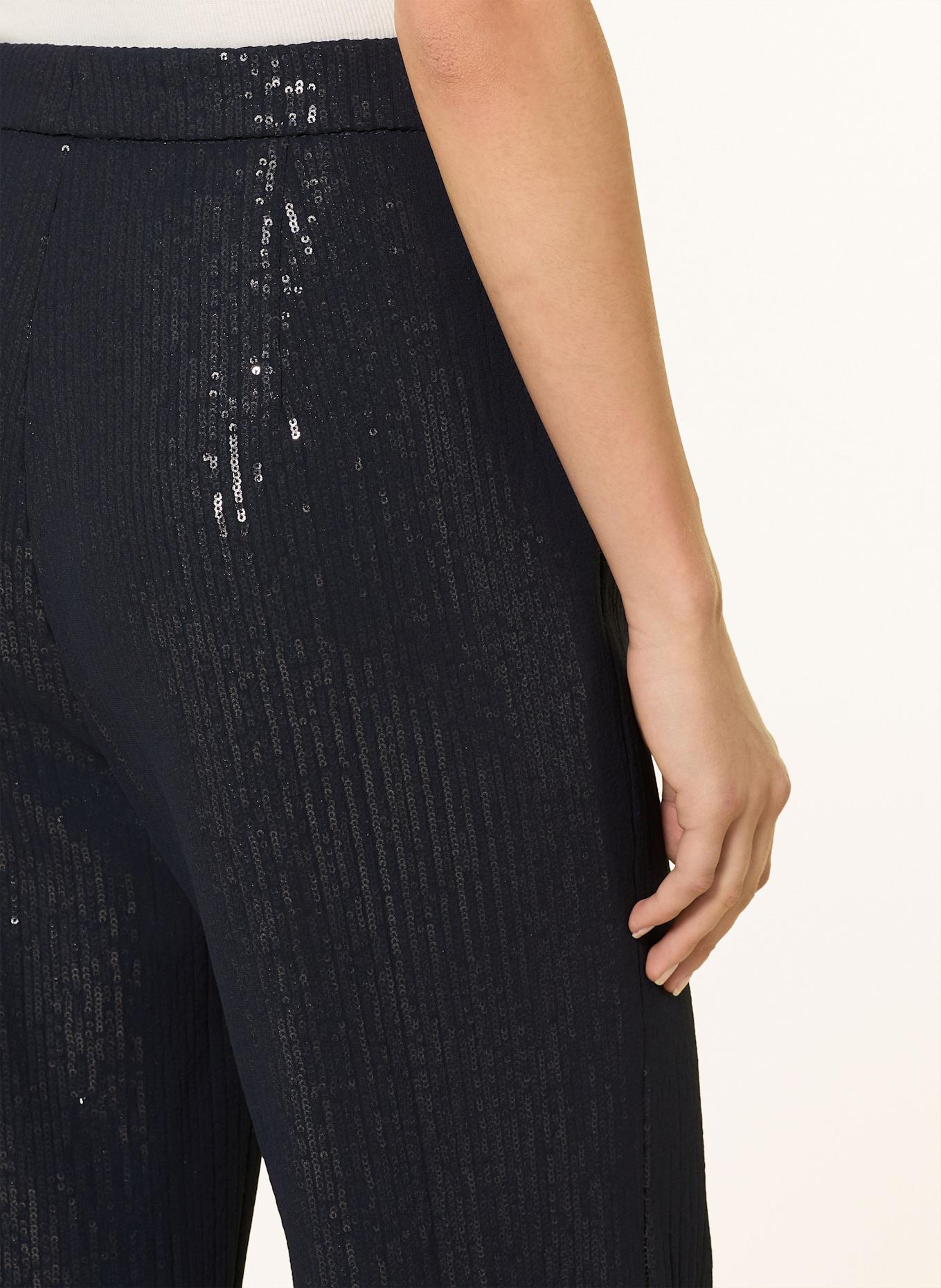 windsor. Marlenehose mit Pailletten: DUNKELBLAU
