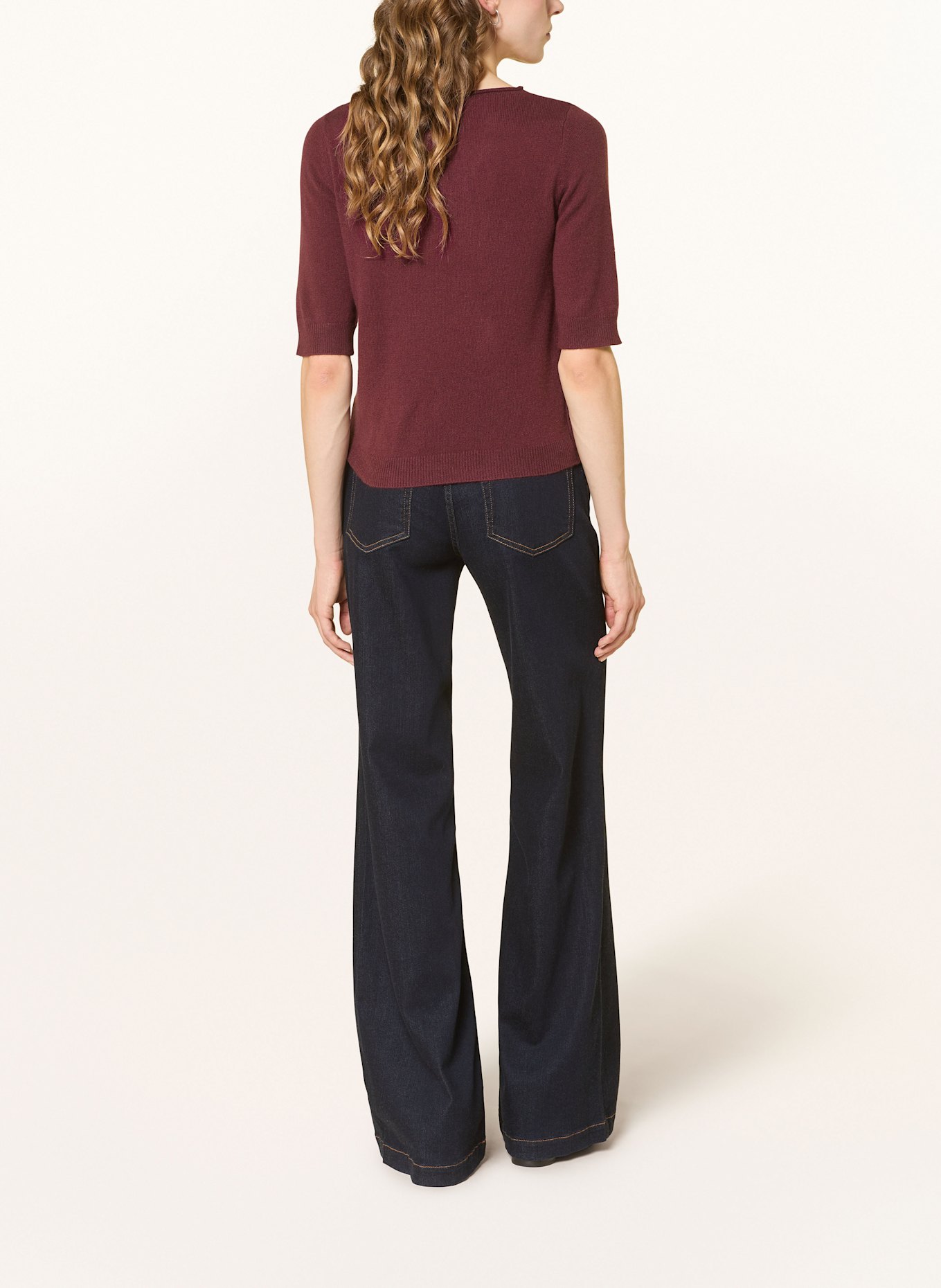 MARELLA Strickshirt mit 3/4-Arm aus Cashmere: FUCHSIA