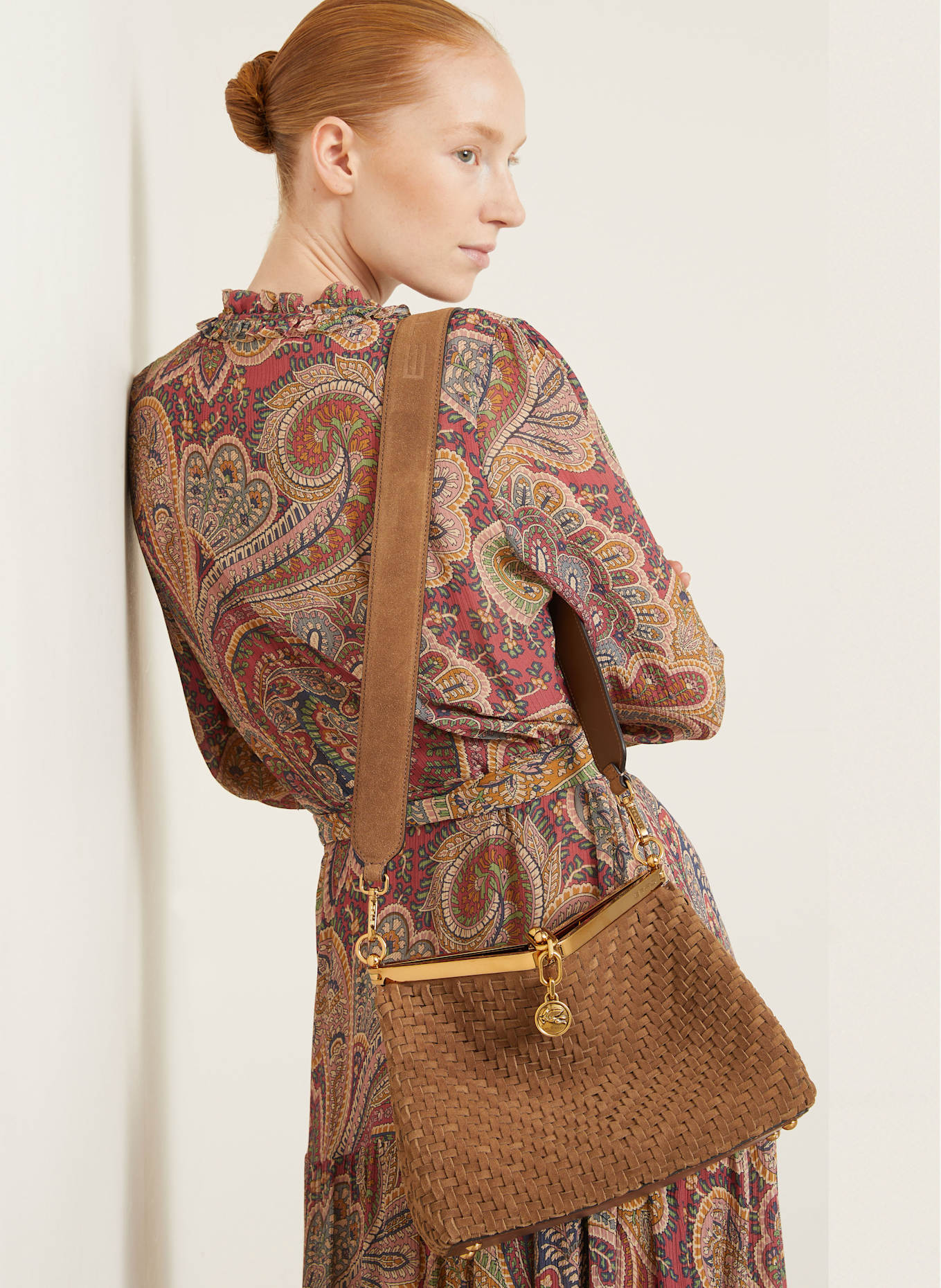 ETRO Schultertasche MEDIUM: HELLBRAUN