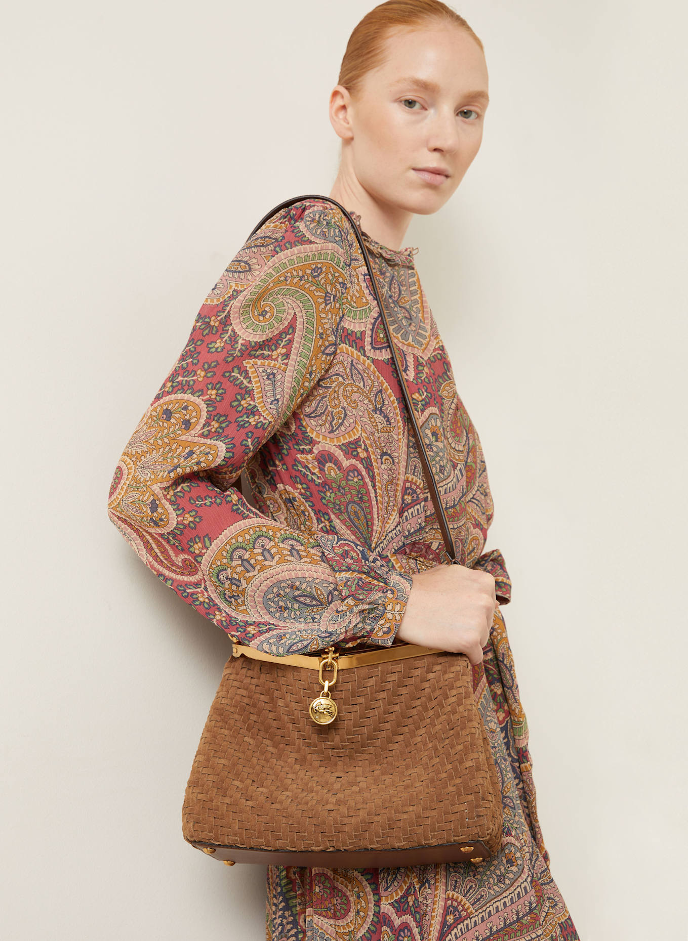 ETRO Schultertasche MEDIUM: HELLBRAUN