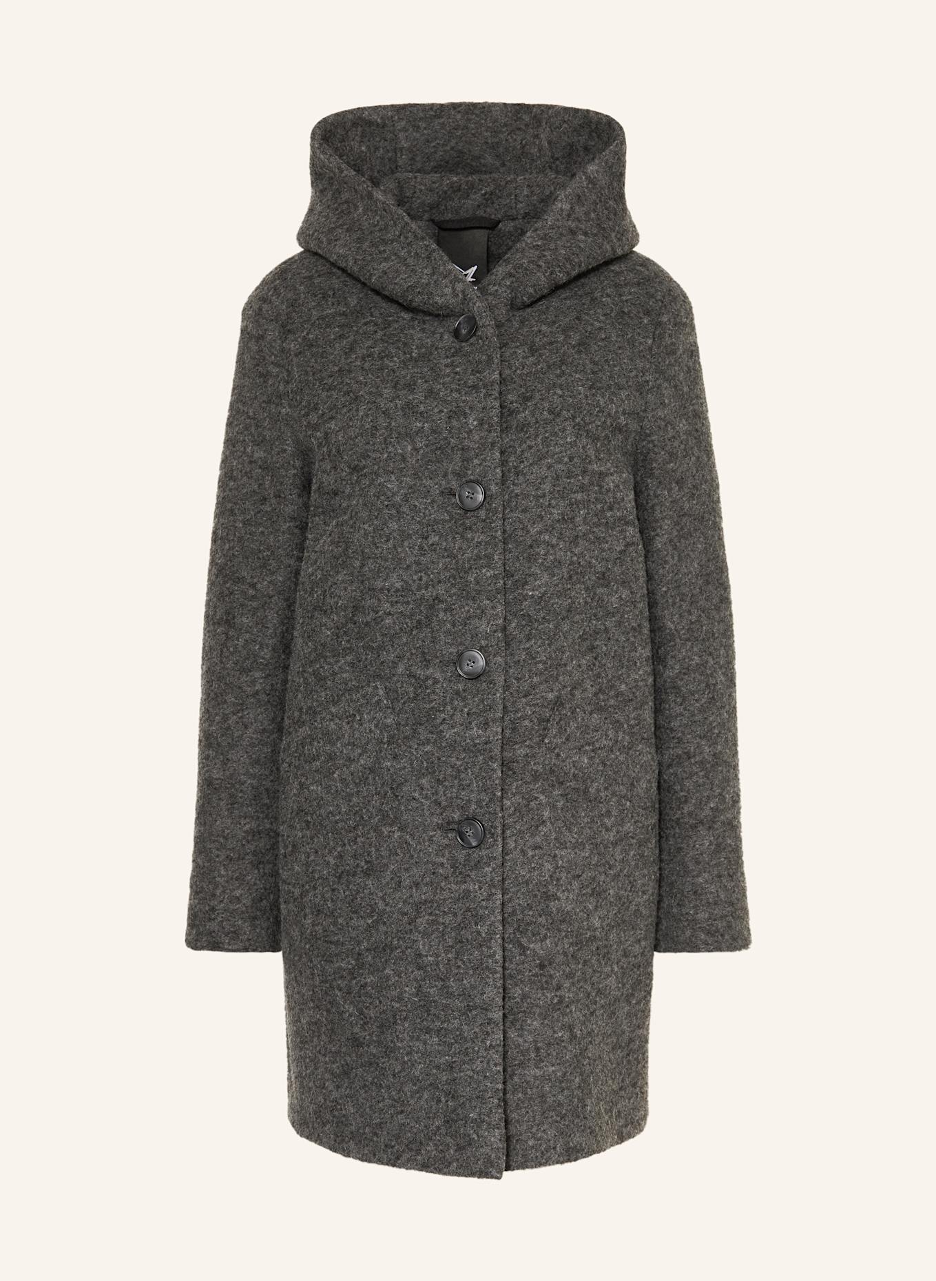 FUCHS SCHMITT Wollmantel: DUNKELGRAU