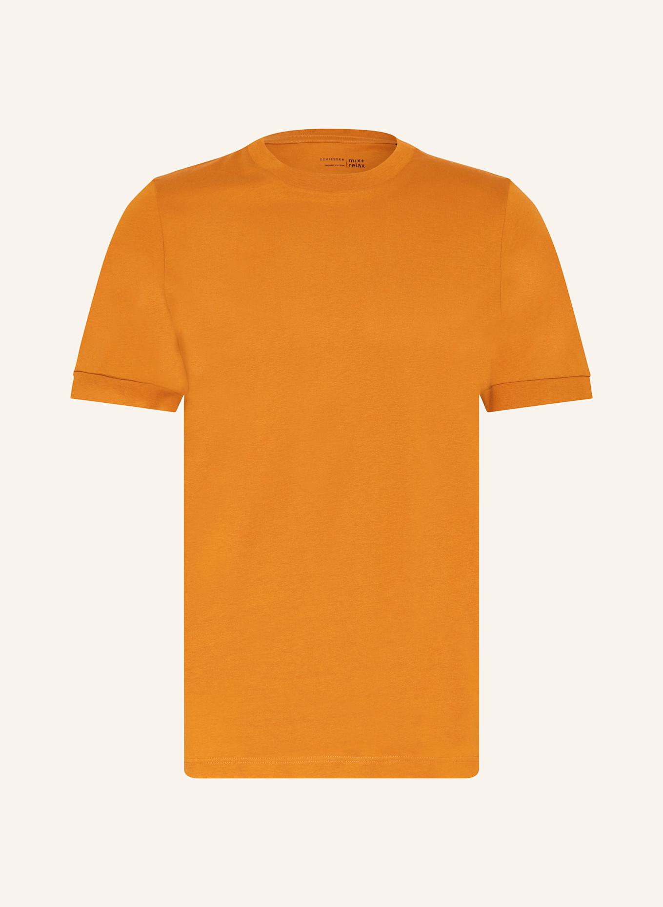 SCHIESSER Schlafshirt MIX+RELAX: DUNKELORANGE