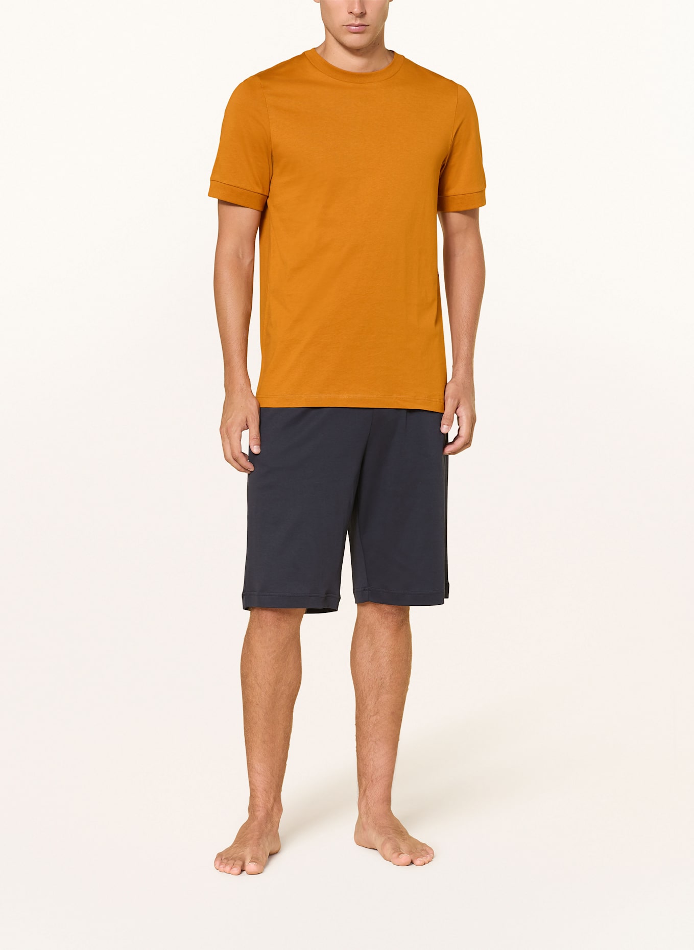 SCHIESSER Schlafshirt MIX+RELAX: DUNKELORANGE