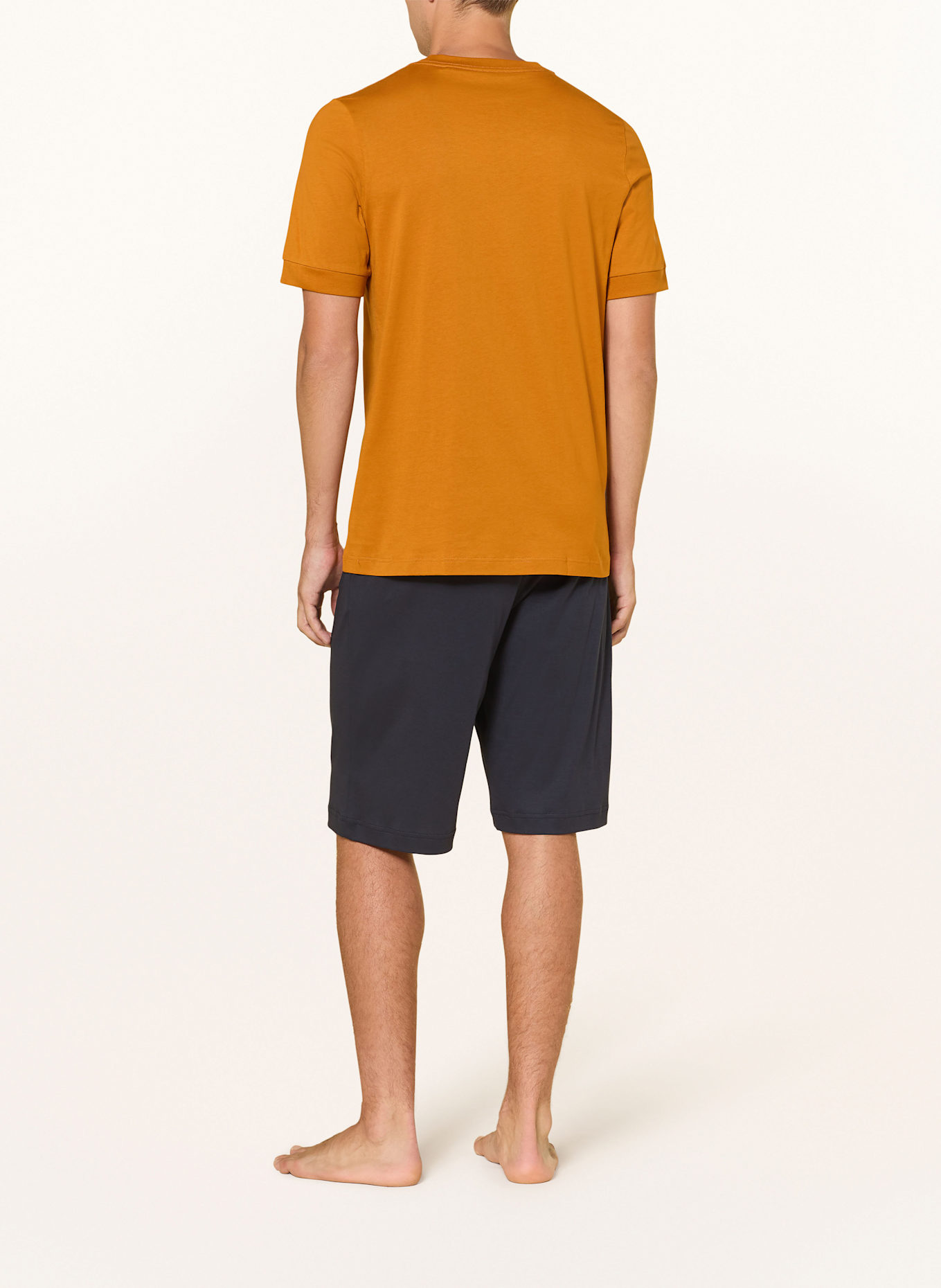 SCHIESSER Schlafshirt MIX+RELAX: DUNKELORANGE