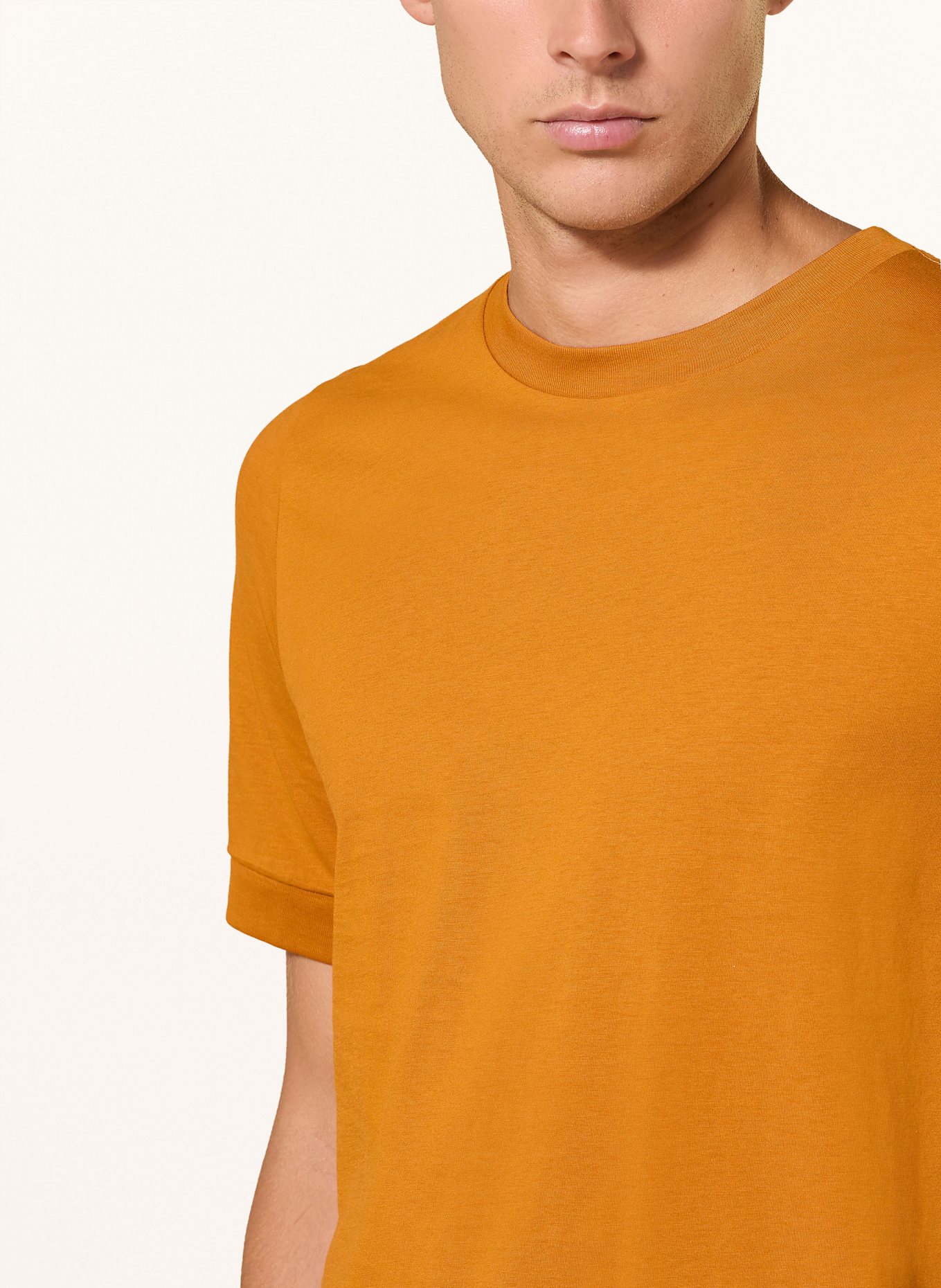 SCHIESSER Schlafshirt MIX+RELAX: DUNKELORANGE