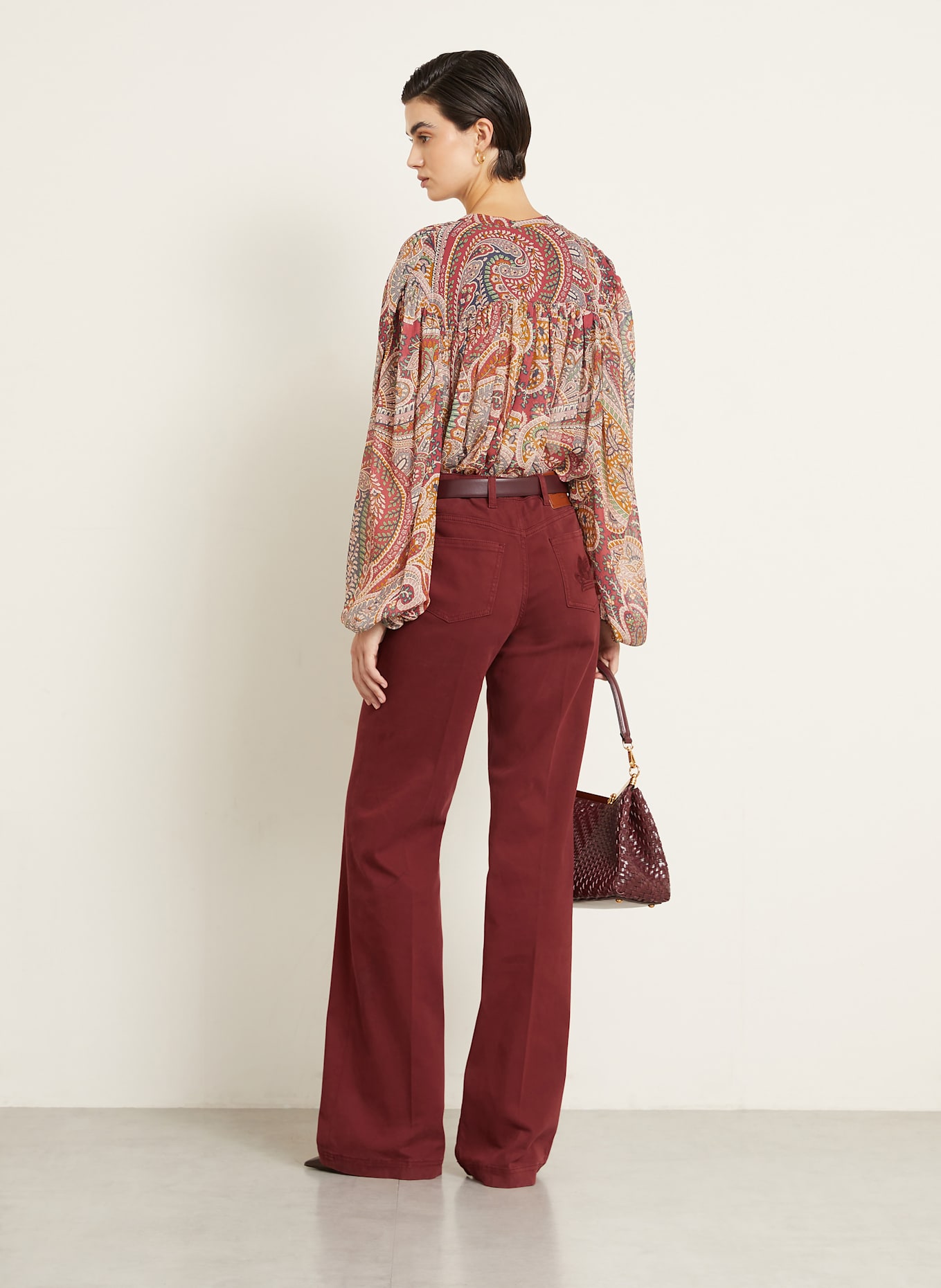 ETRO Bootcut Jeans: DUNKELROT