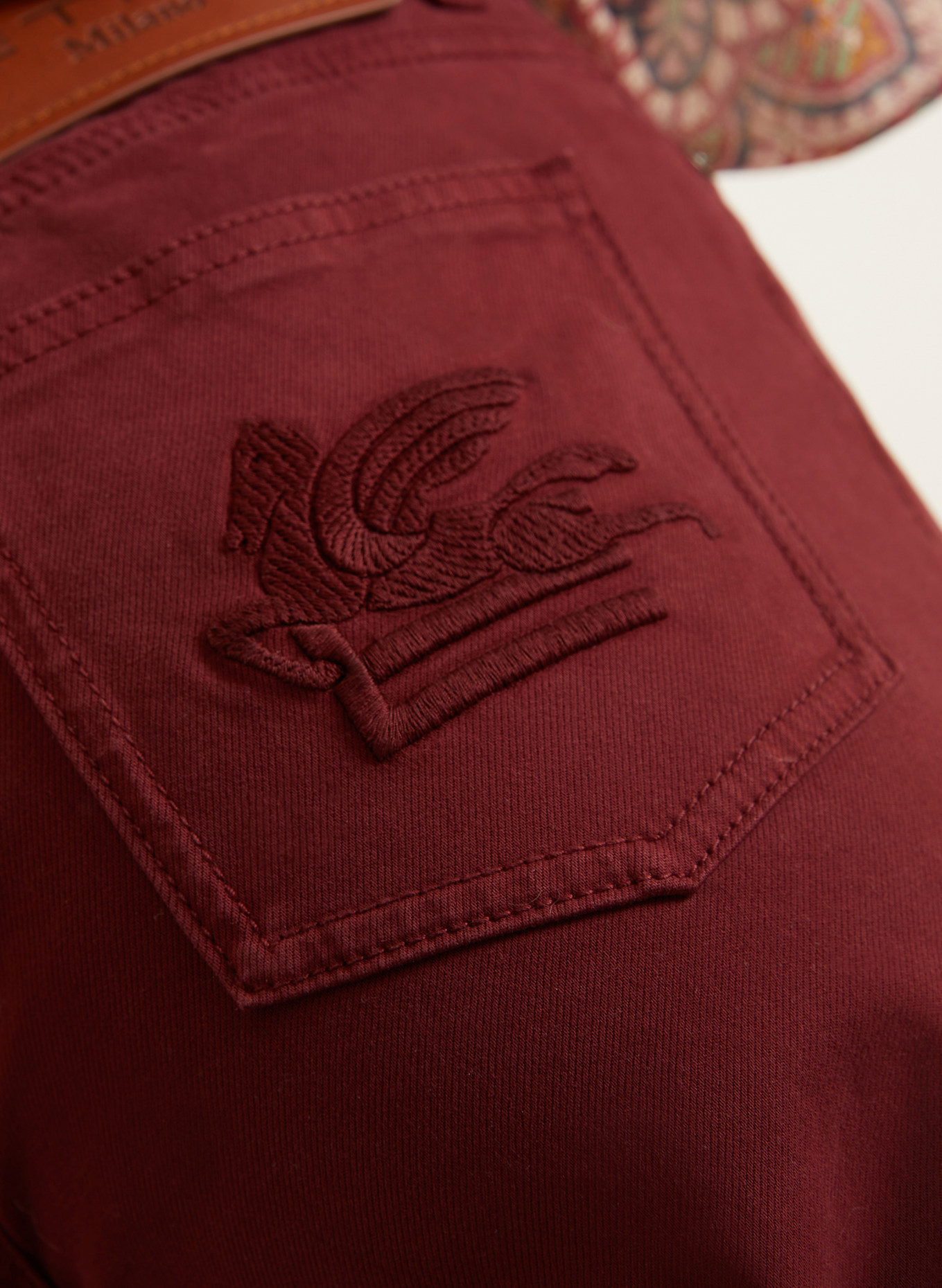 ETRO Bootcut Jeans: DUNKELROT