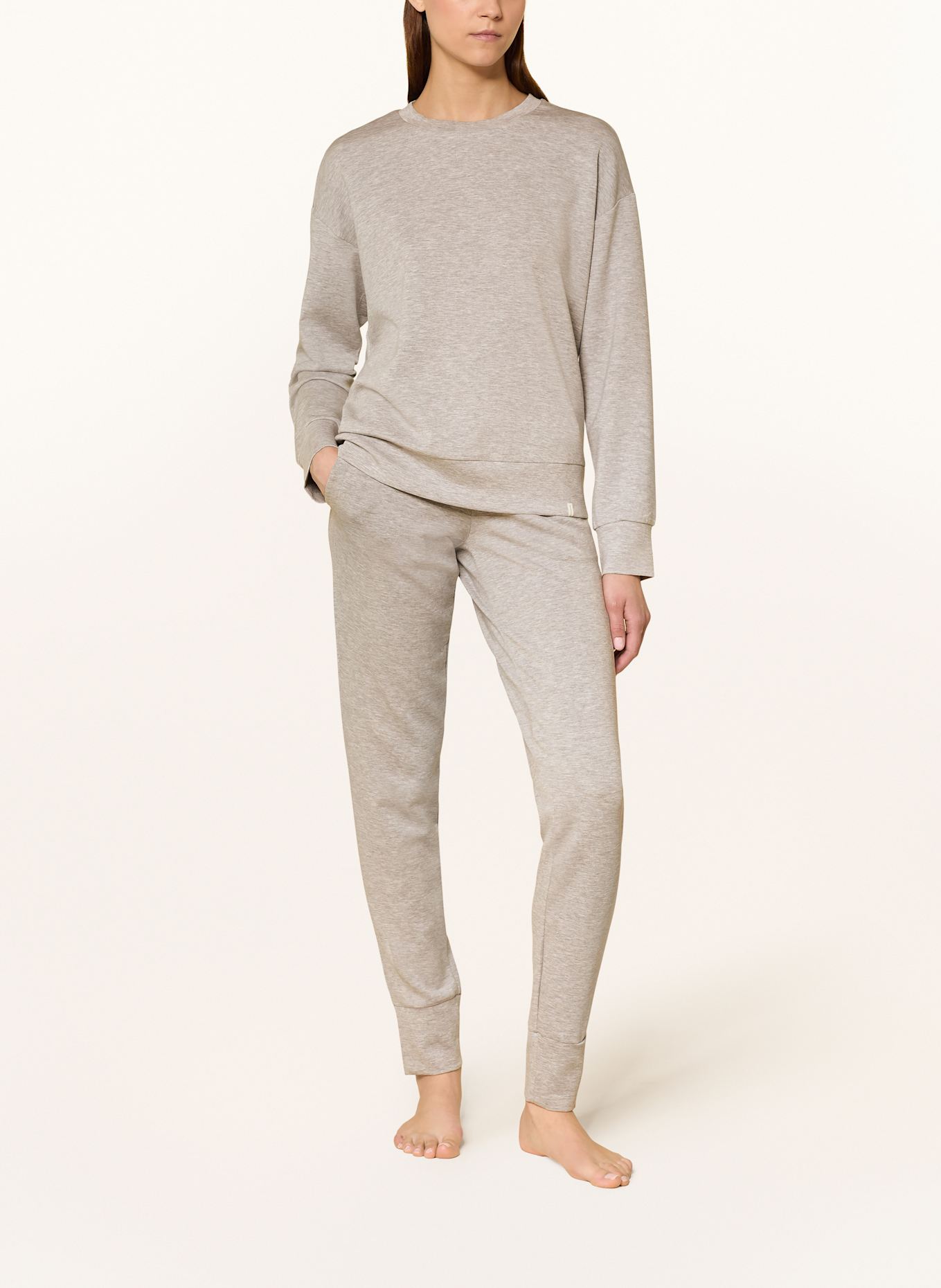 SCHIESSER Lounge-Hose MIX+RELAX: HELLGRAU