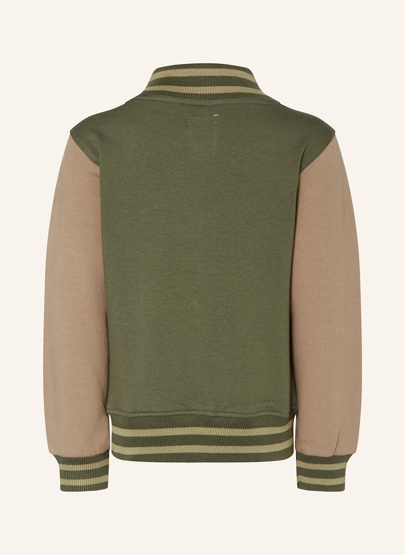 Koko Noko College-Jacke: GRÜN / BRAUN