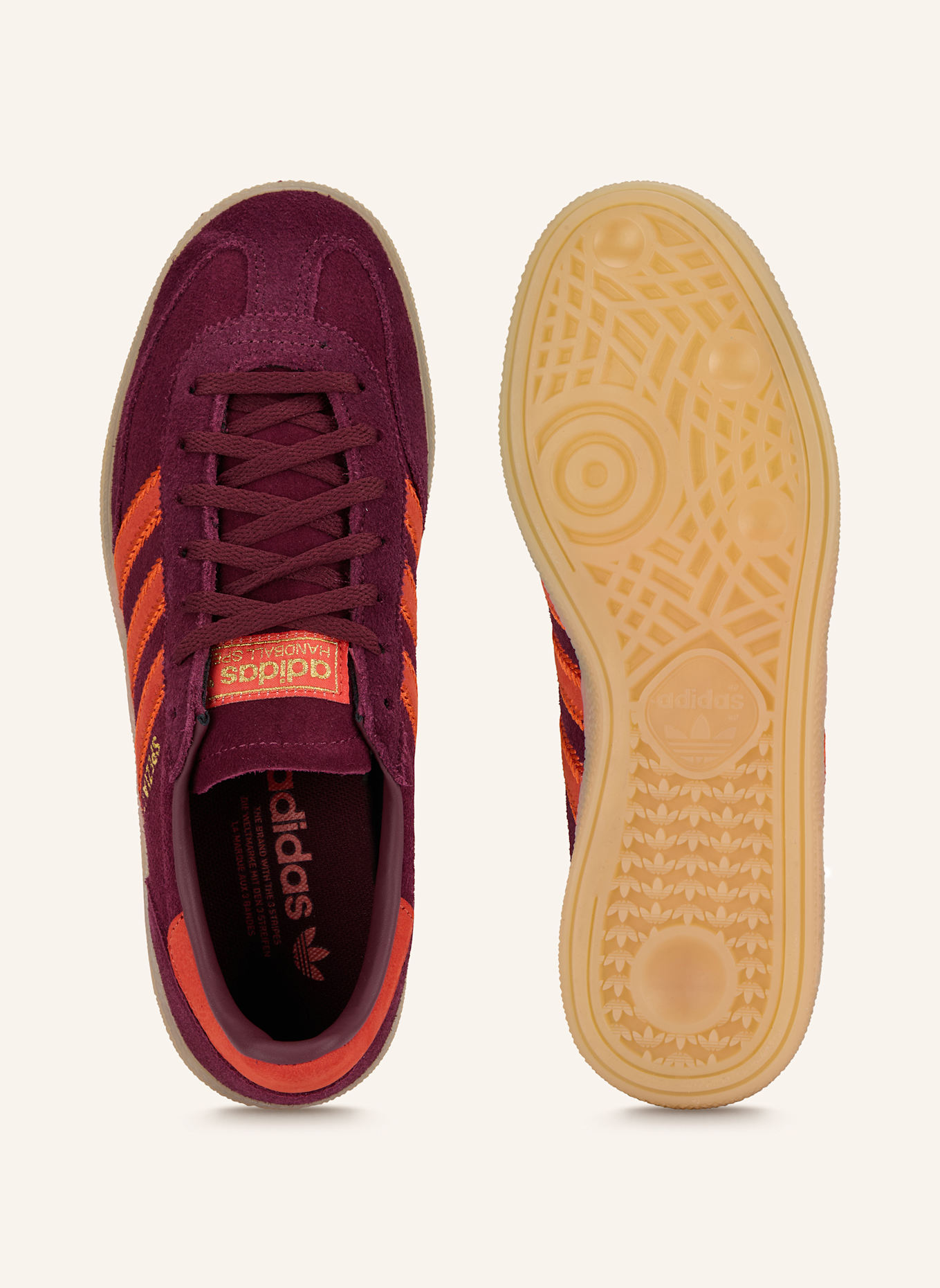 adidas Originals Sneaker HANDBALL SPEZIAL: DUNKELROT / ORANGE