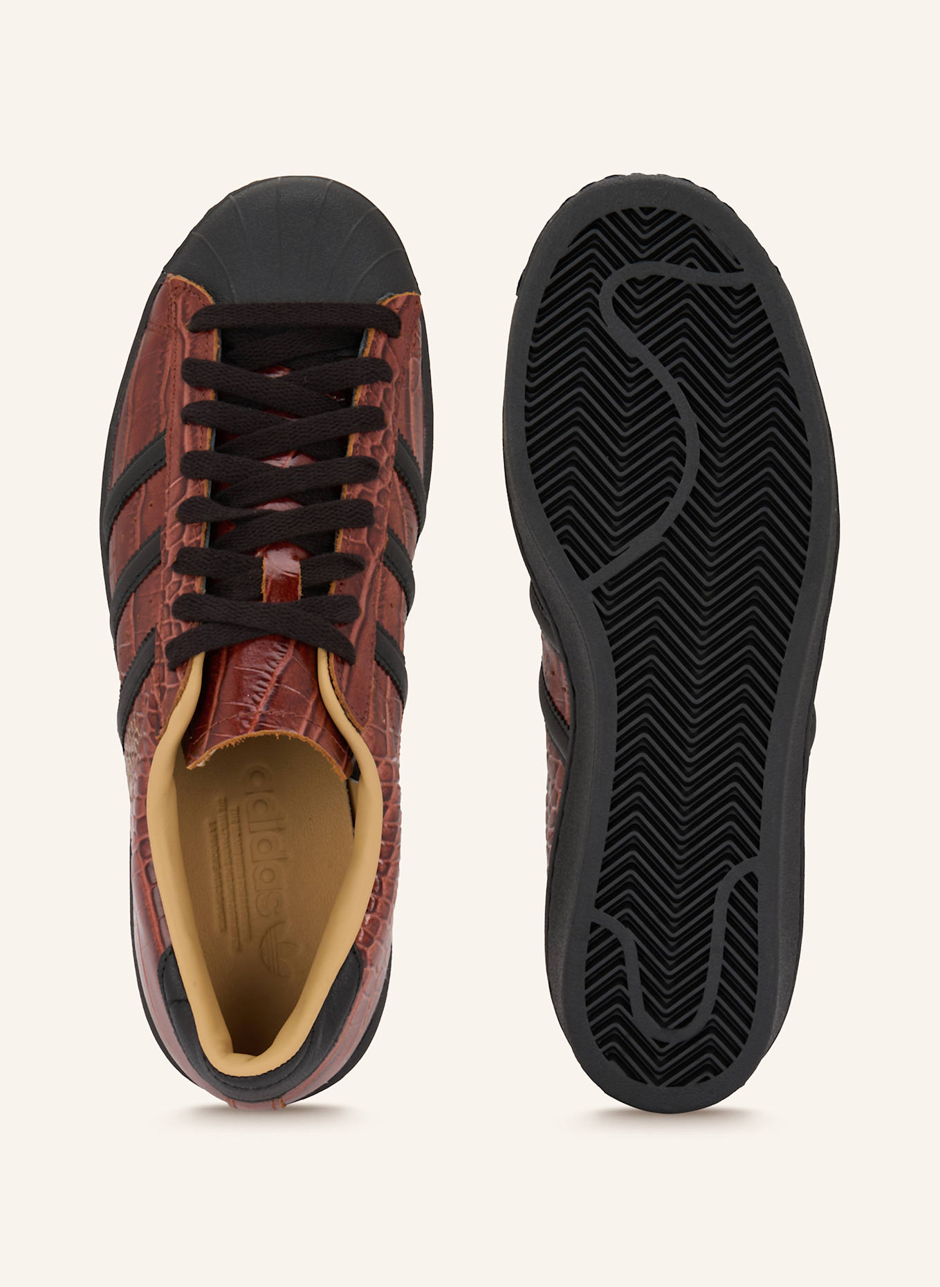 adidas Originals Sneaker SUPERSTAR VINTAGE: BRAUN / SCHWARZ