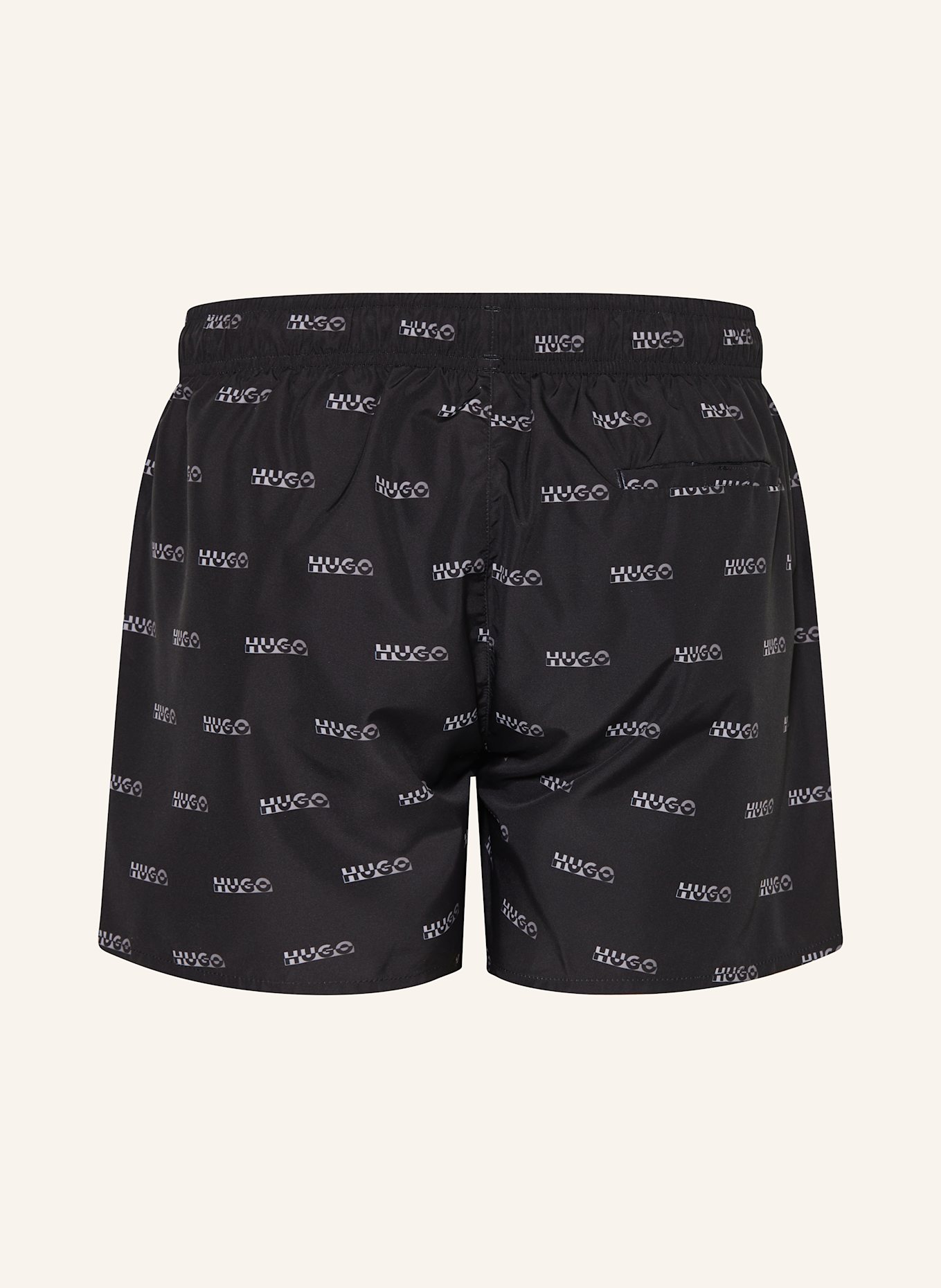 HUGO Badeshorts DODY: SCHWARZ / HELLGRAU
