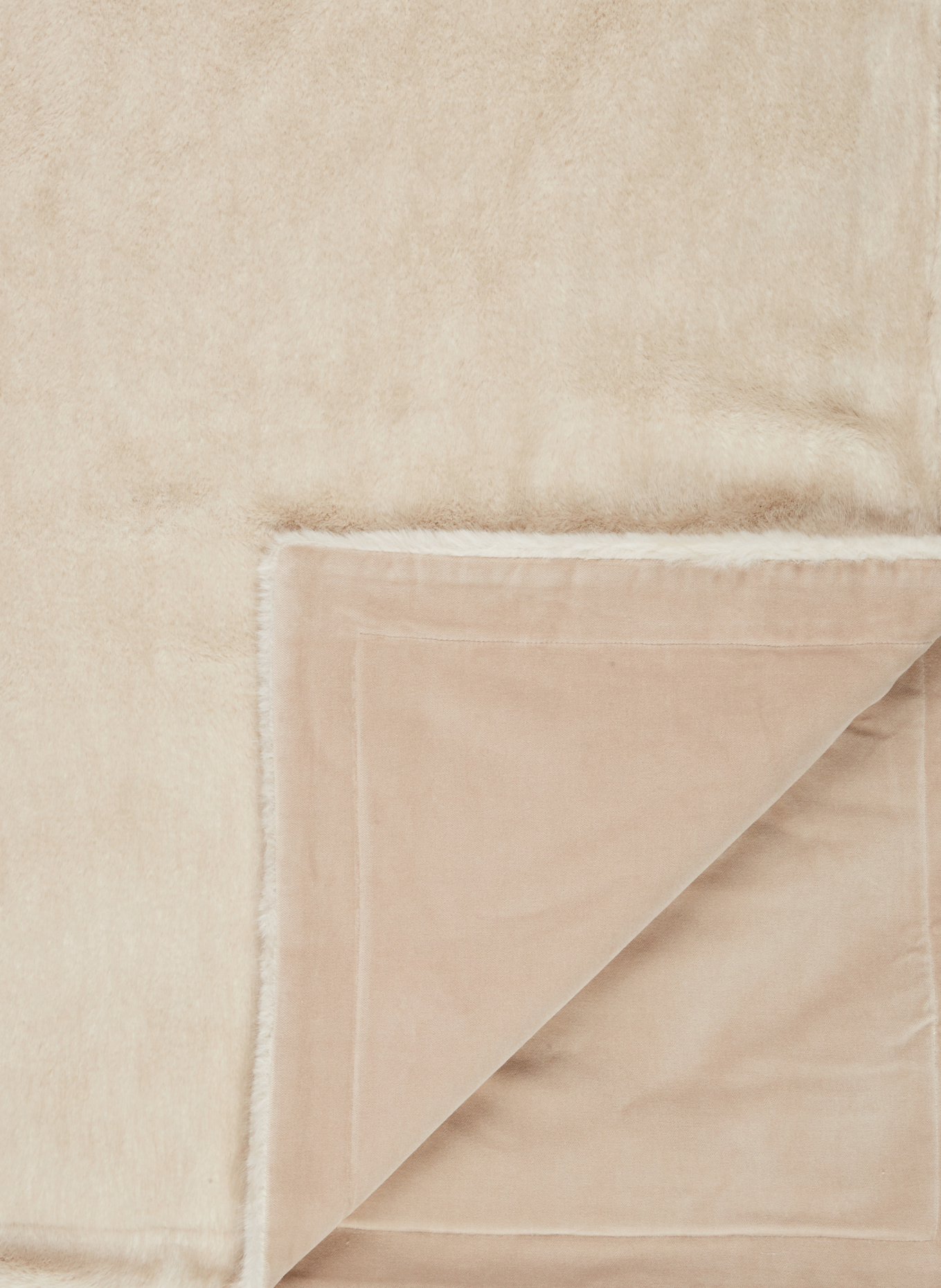 EB HOME Kunstpelz-Plaid: CREME