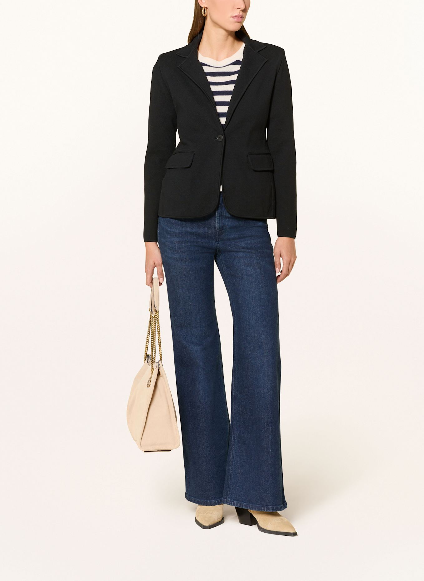 LAUREN RALPH LAUREN Sweatblazer: SCHWARZ