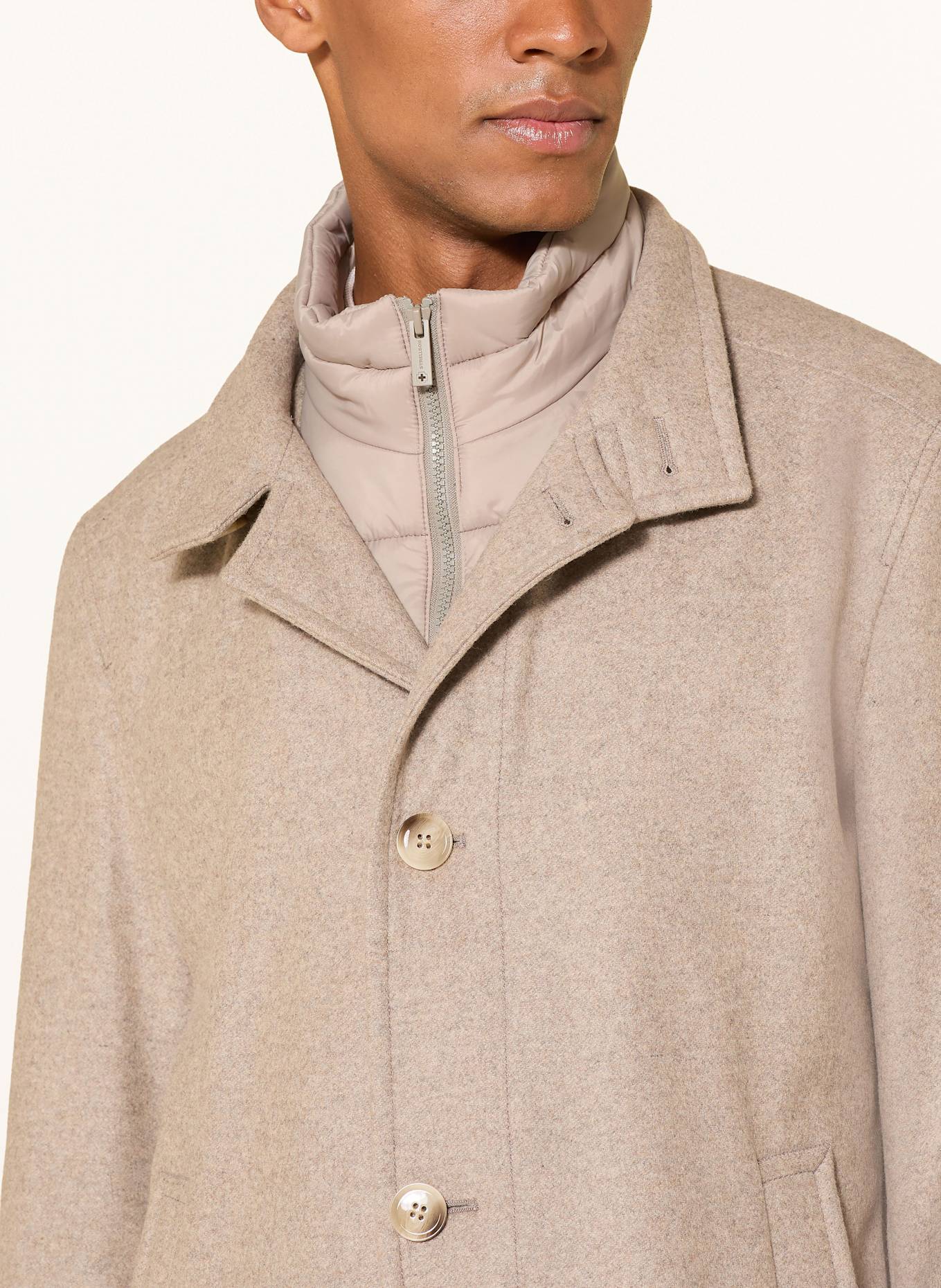 STRELLSON Wollmantel FINLAY 2.0: HELLGRAU