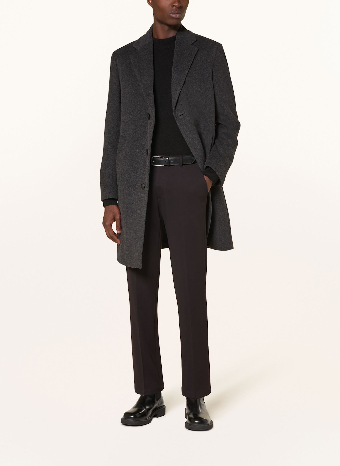 STRELLSON Wollmantel ADRIA 3.0: DUNKELGRAU