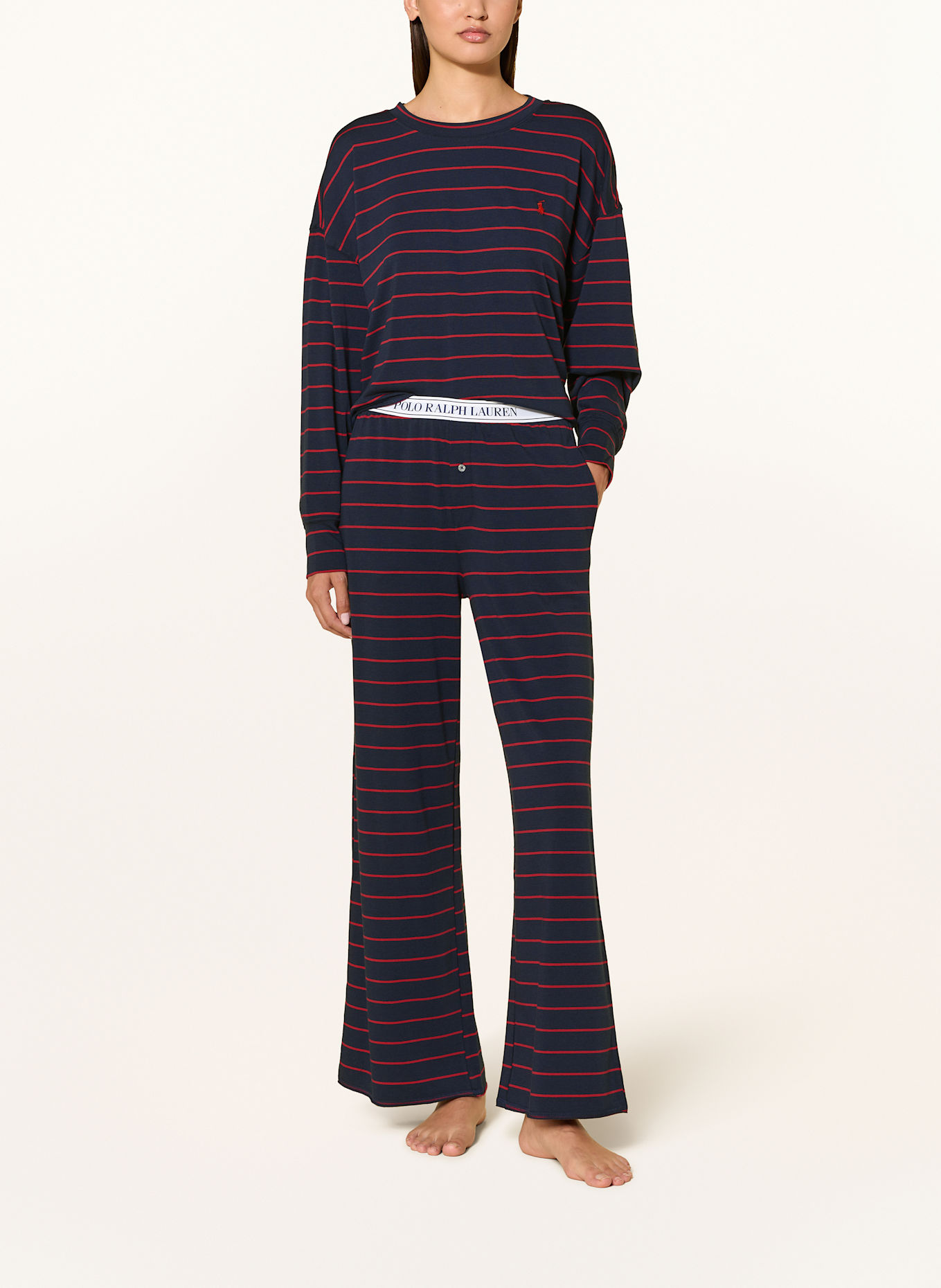 POLO RALPH LAUREN Schlafanzug: DUNKELBLAU / FUCHSIA