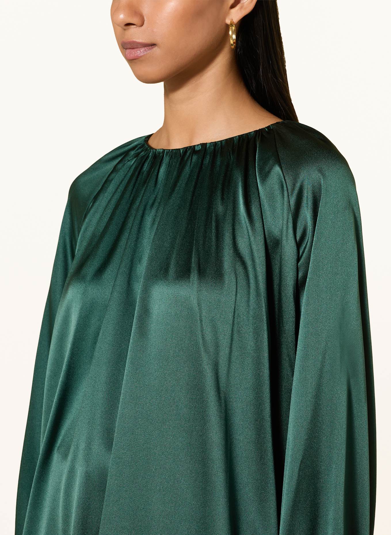 van Laack Blusenshirt VL-DILJA-XX aus Seide: GRÜN