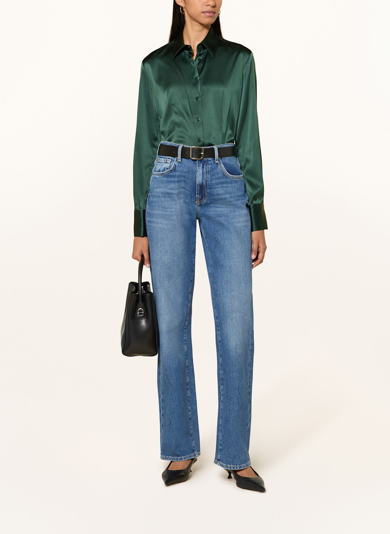 van Laack Hemdbluse VL-ULIZ-XX aus Seide: GRÜN