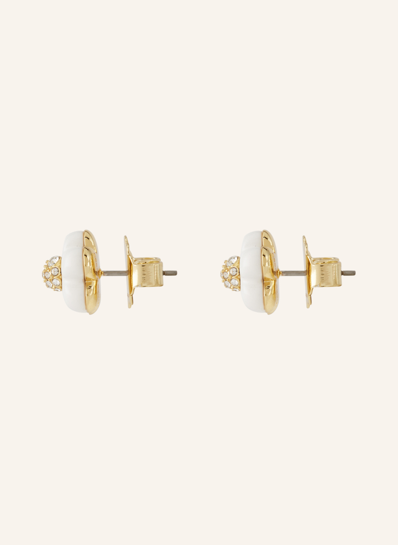 MARC JACOBS Ohrstecker THE DAISY STUD EARRINGS: GOLD / WEISS